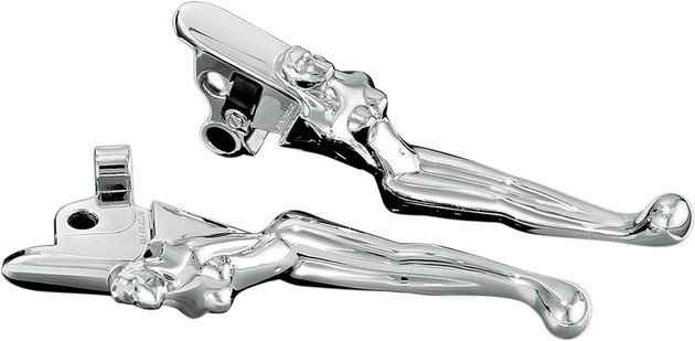 Kuryakyn Silhouette Levers Chrome #1049 Harley Davidson