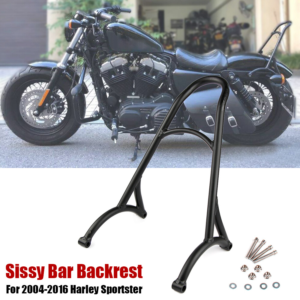 Burly Short Sissy Bar Backrest For Harley Sportster XL Iron 883 1200 2004-2016