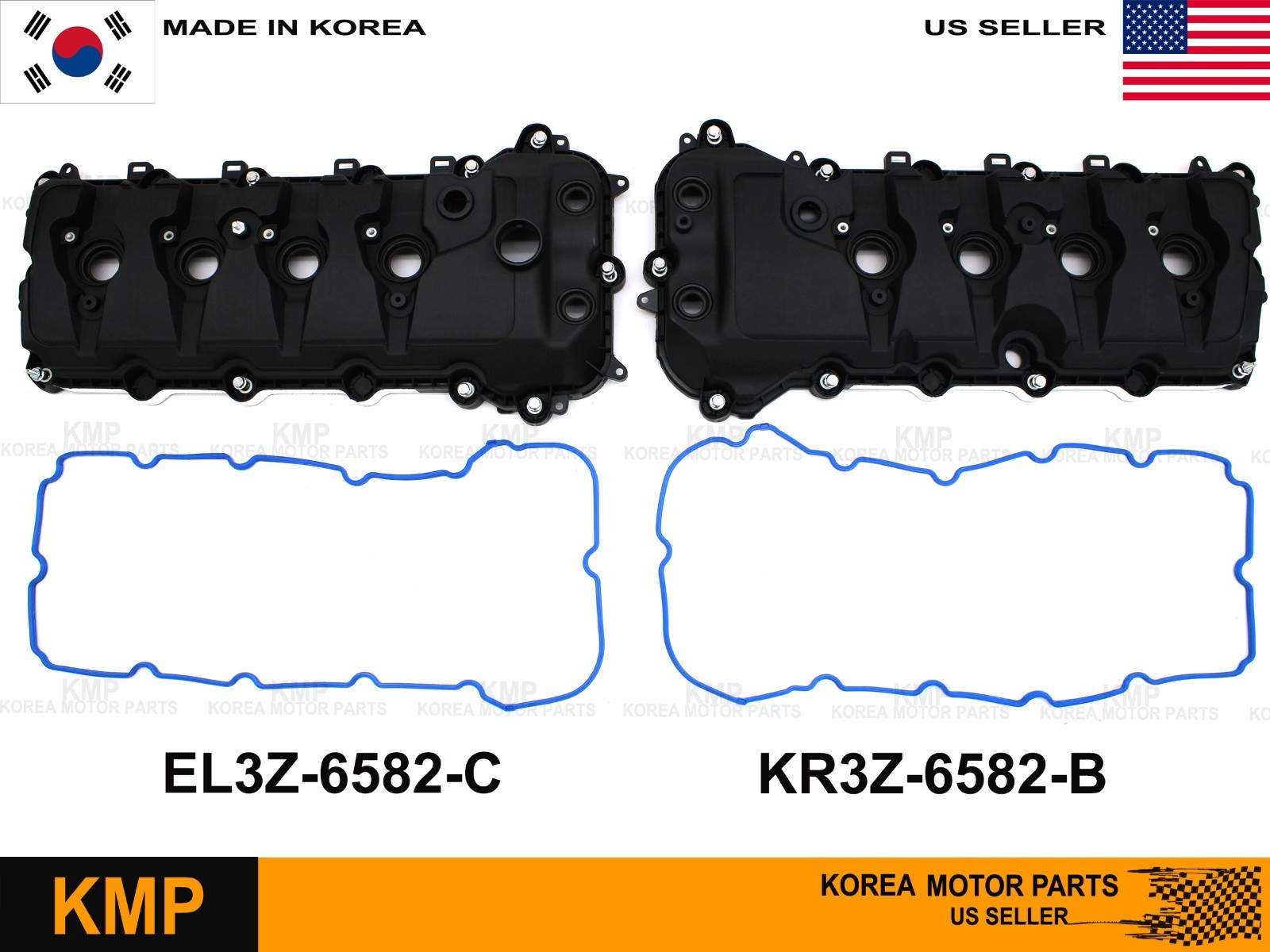 Valve Covers w/ Gaskets LEFT & RIGHT for 2011-2017 Ford F-150 LOBO MARK LT 5.0L Valve Covers w/ Gaskets LEFT & RIGHT for 2011-2017 Ford F-150 LOBO MARK LT 5.0L