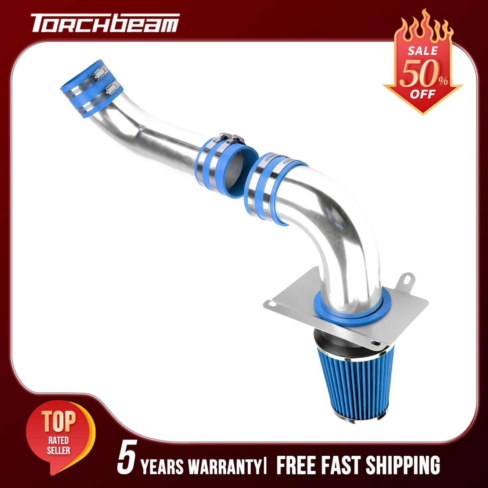 Fit For 87-92 93 Ford Mustang 5.0L V8 Cold Air Intake Kit + Blue Filter 3.5\