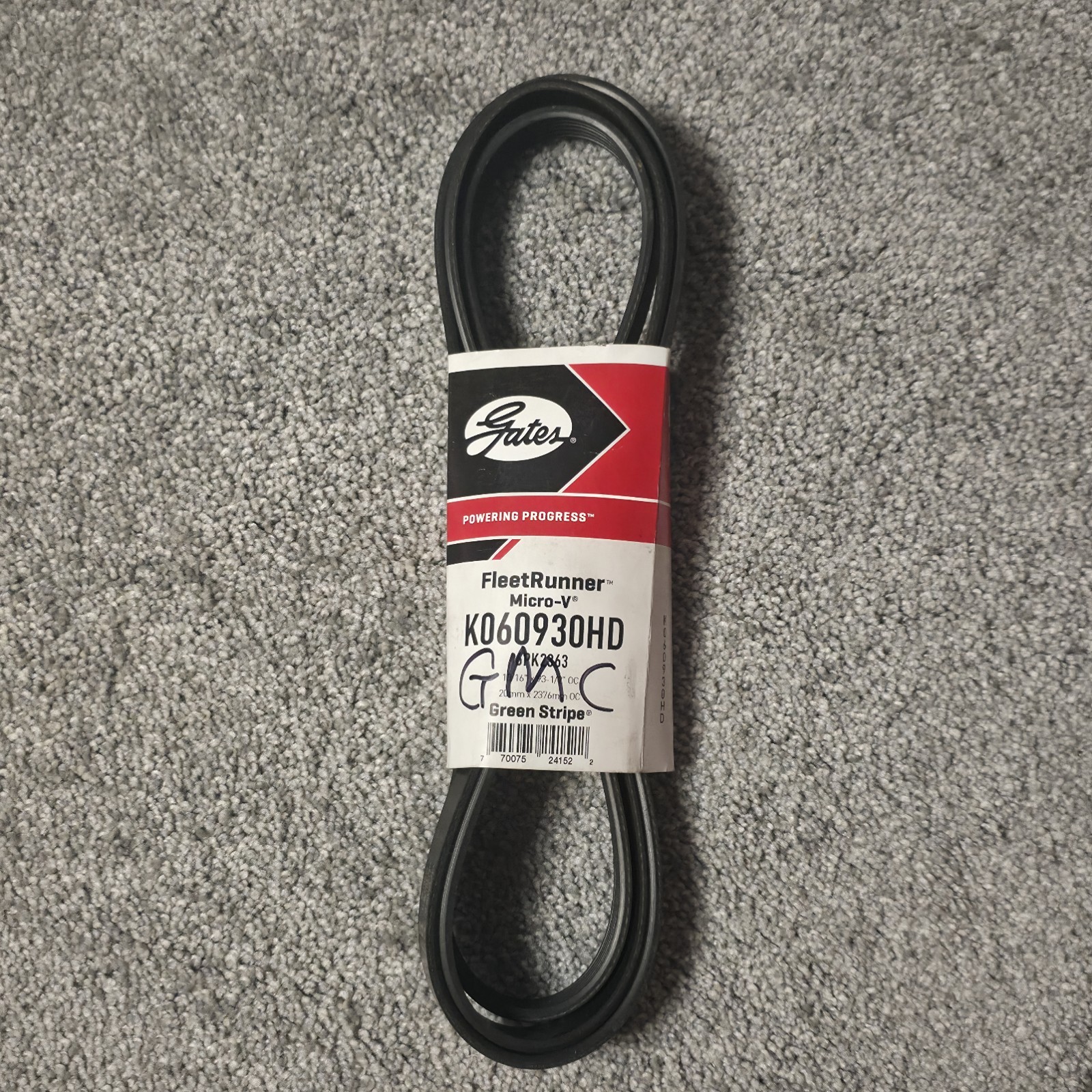 Gates Serpentine Belt-Fleetrunner Heavy Duty Micro-V Belt K060930HD Gates Serpentine Belt-Fleetrunner Heavy Duty Micro-V Belt K060930HD