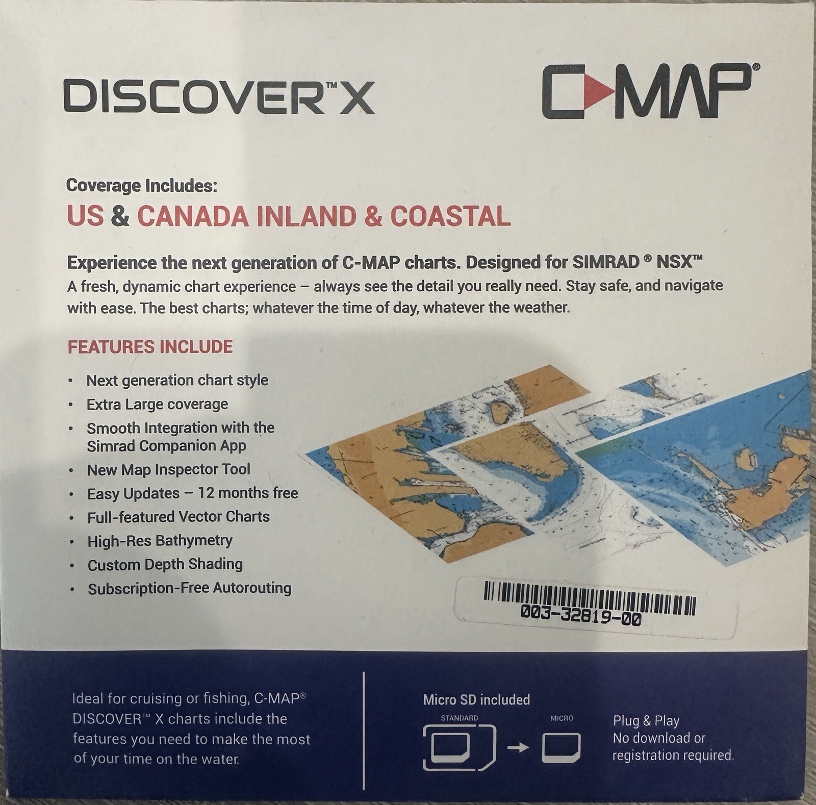 C-MAP DISCOVER X US & CANADA INLAND & COASTAL M-NA-T-200-D-BS (ONLY FOR NSX-NSS4 C-MAP DISCOVER X US & CANADA INLAND & COASTAL M-NA-T-200-D-BS (ONLY FOR NSX-NSS4