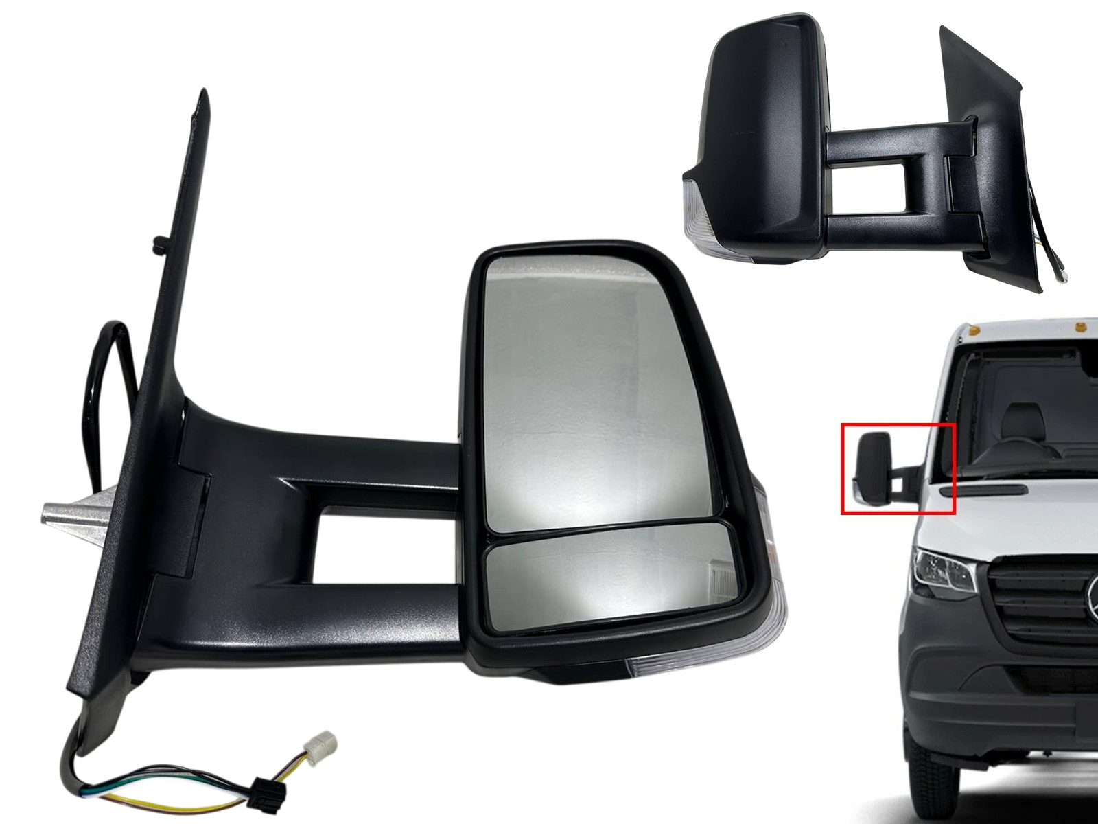 New Fits 2019-2021 Benz Sprinter Right Front Door Side Rear View Mirror Long Arm New Fits 2019-2021 Benz Sprinter Right Front Door Side Rear View Mirror Long Arm