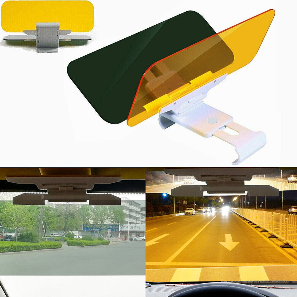 2 in 1 HD Day/Night Anti Glare Visor Car Clip On Car Safety Shade Universal 2 in 1 HD Day/Night Anti Glare Visor Car Clip On Car Safety Shade Universal