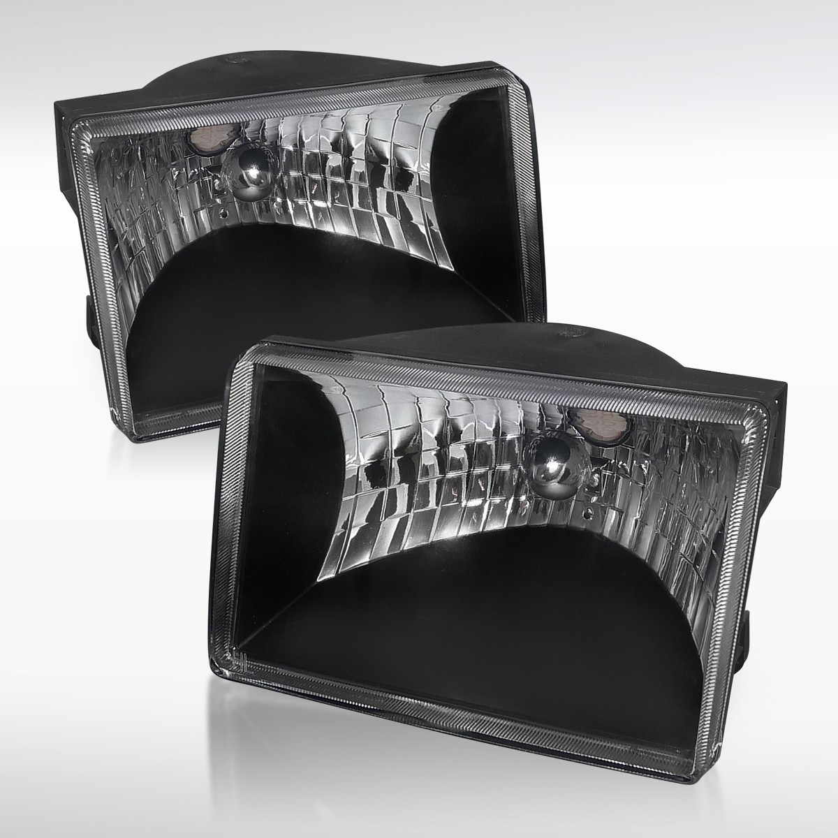 Fit 1993-1998 Jeep Grand Cherokee Black Headlights Headlamps Left+Right 93-98 Fit 1993-1998 Jeep Grand Cherokee Black Headlights Headlamps Left+Right 93-98