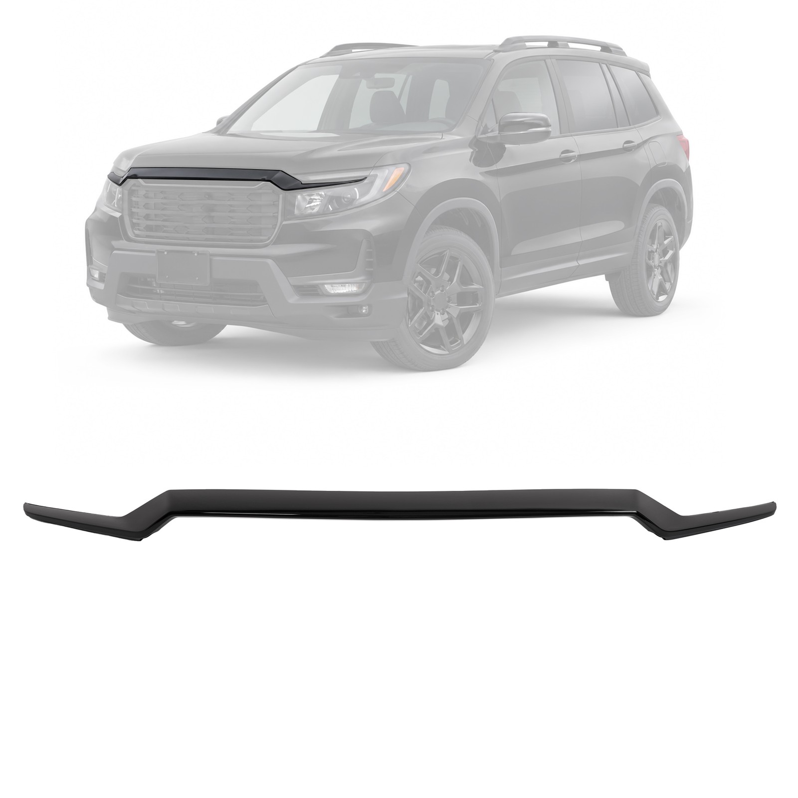 Gloss Black Upper Grille Trim Molding For Honda Ridgeline/ Passport 2020-2025 21