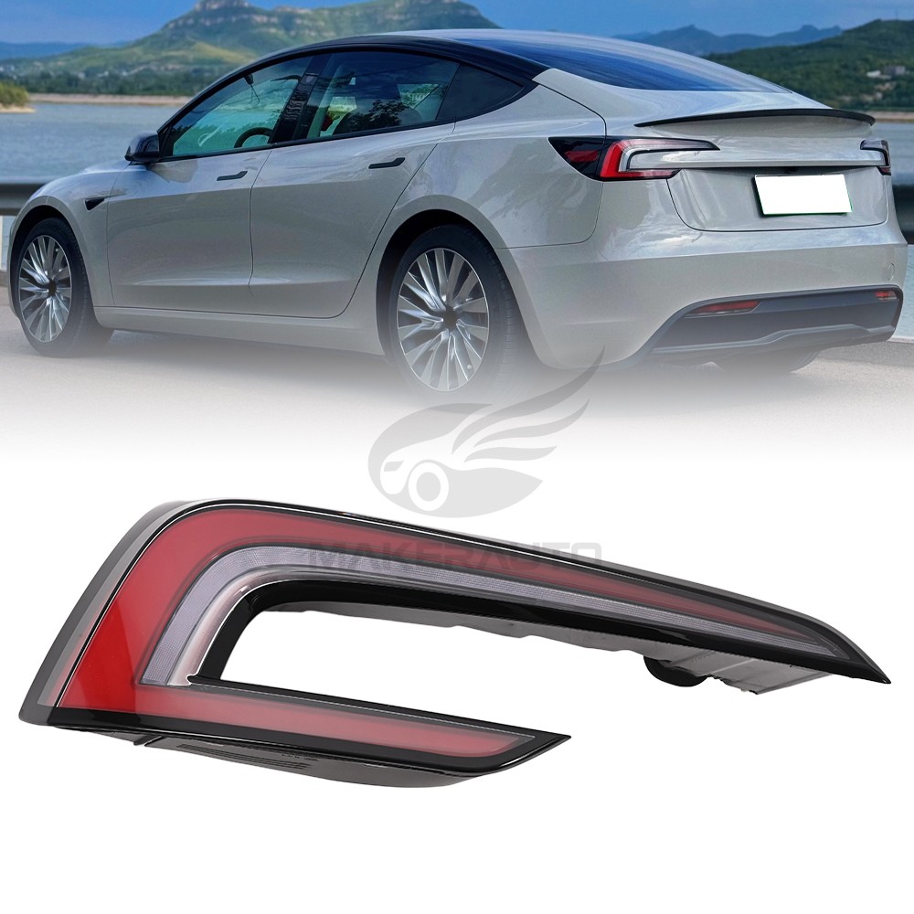 LED Tail Light Lamp Left Side Quarter Mounted Light for 2024-2026 Tesla Model 3
