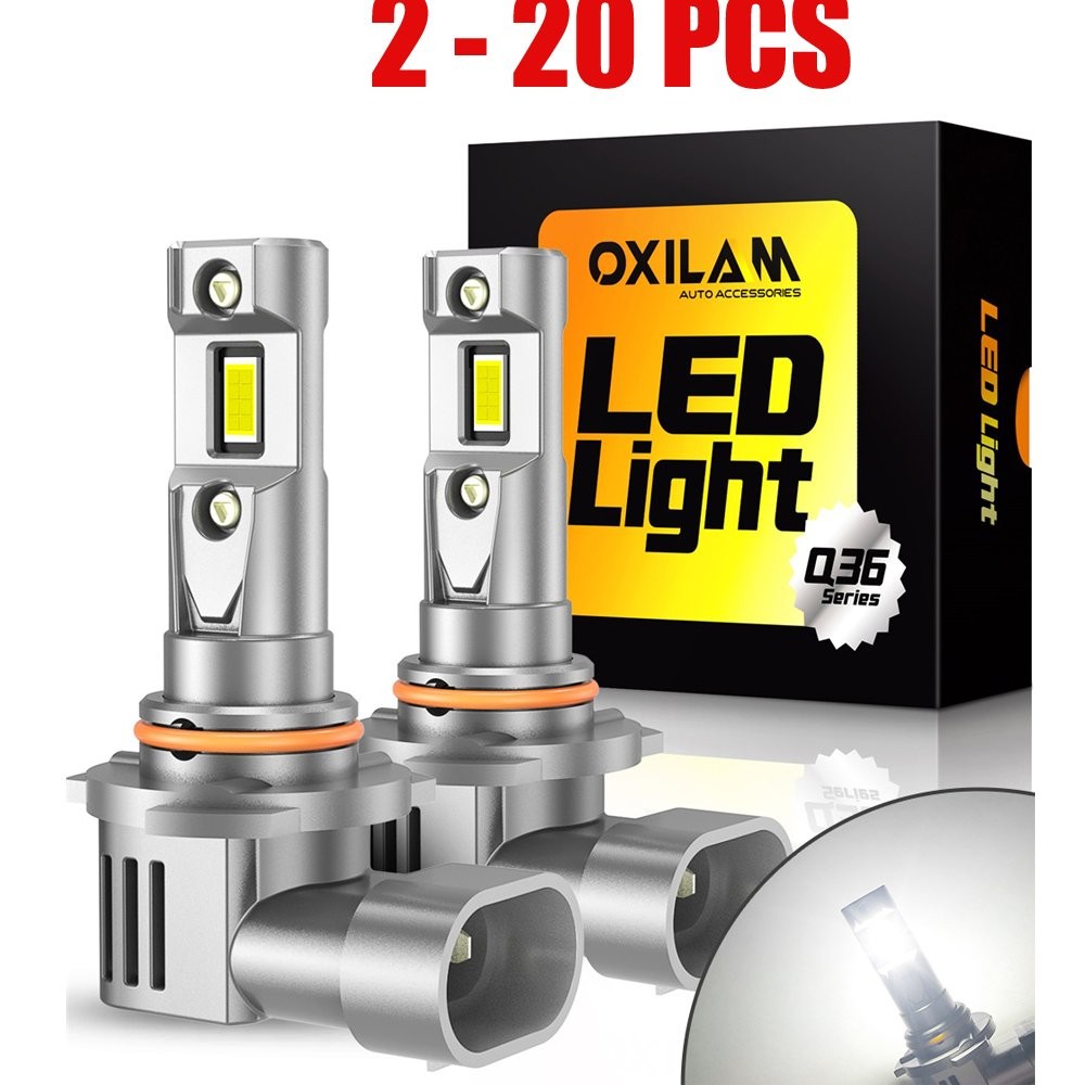 2-20X OXILAM 9006 LED Headlight Bulb Hi/Low Beam White Super Bright 6500K CANBUS