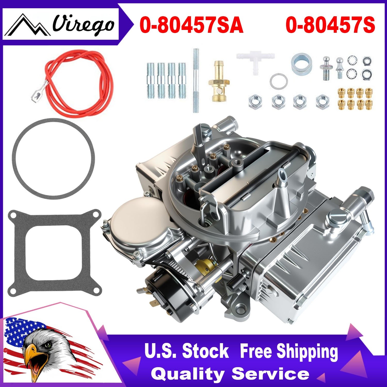 Carburetor Fast Fuel Injection Carburetor 600 CFM 4150 4 Barrel Electric Choke