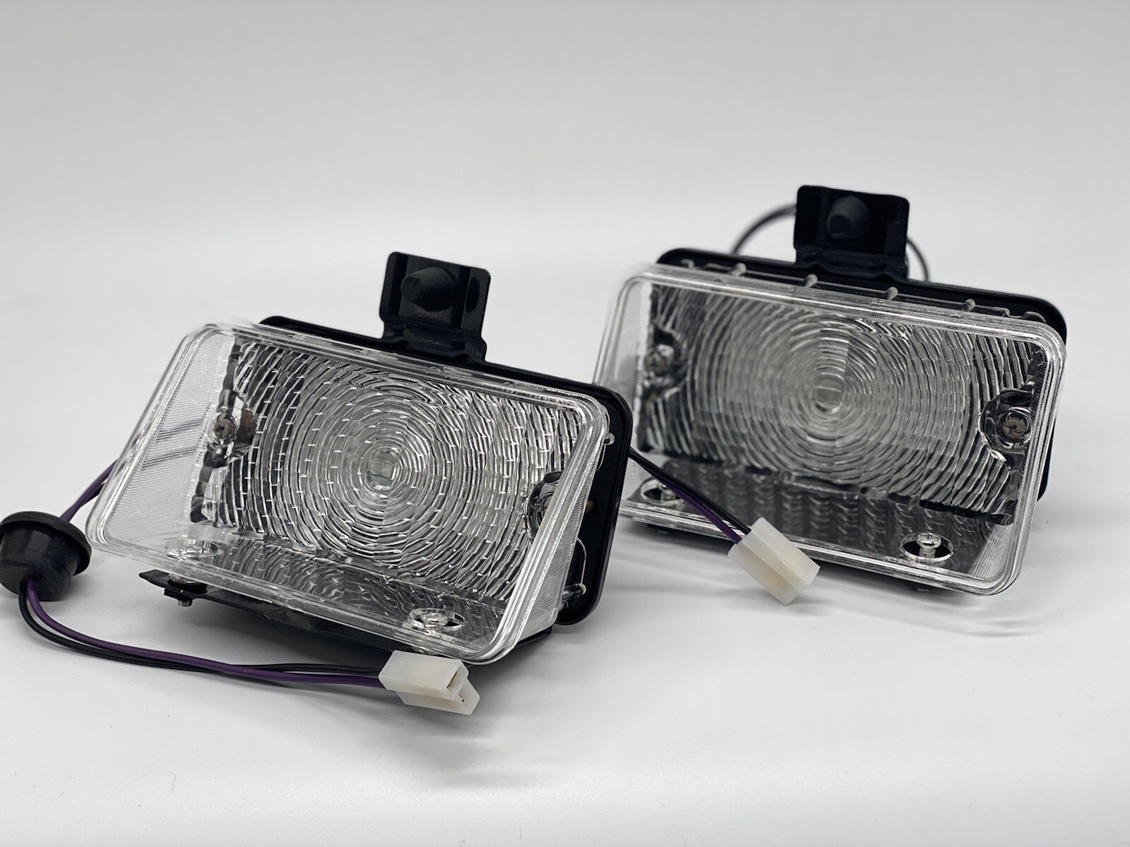 1970 CHEVELLE MALIBU Parking Light Lamp Assembly Clear Pair LH RH
