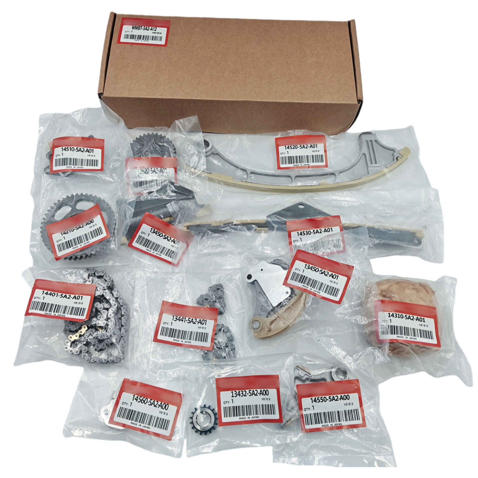 OEM 13PCS VVT Timing Chain Kit For Honda Accord CR-V Acura ILX TSX 2.4 NEW