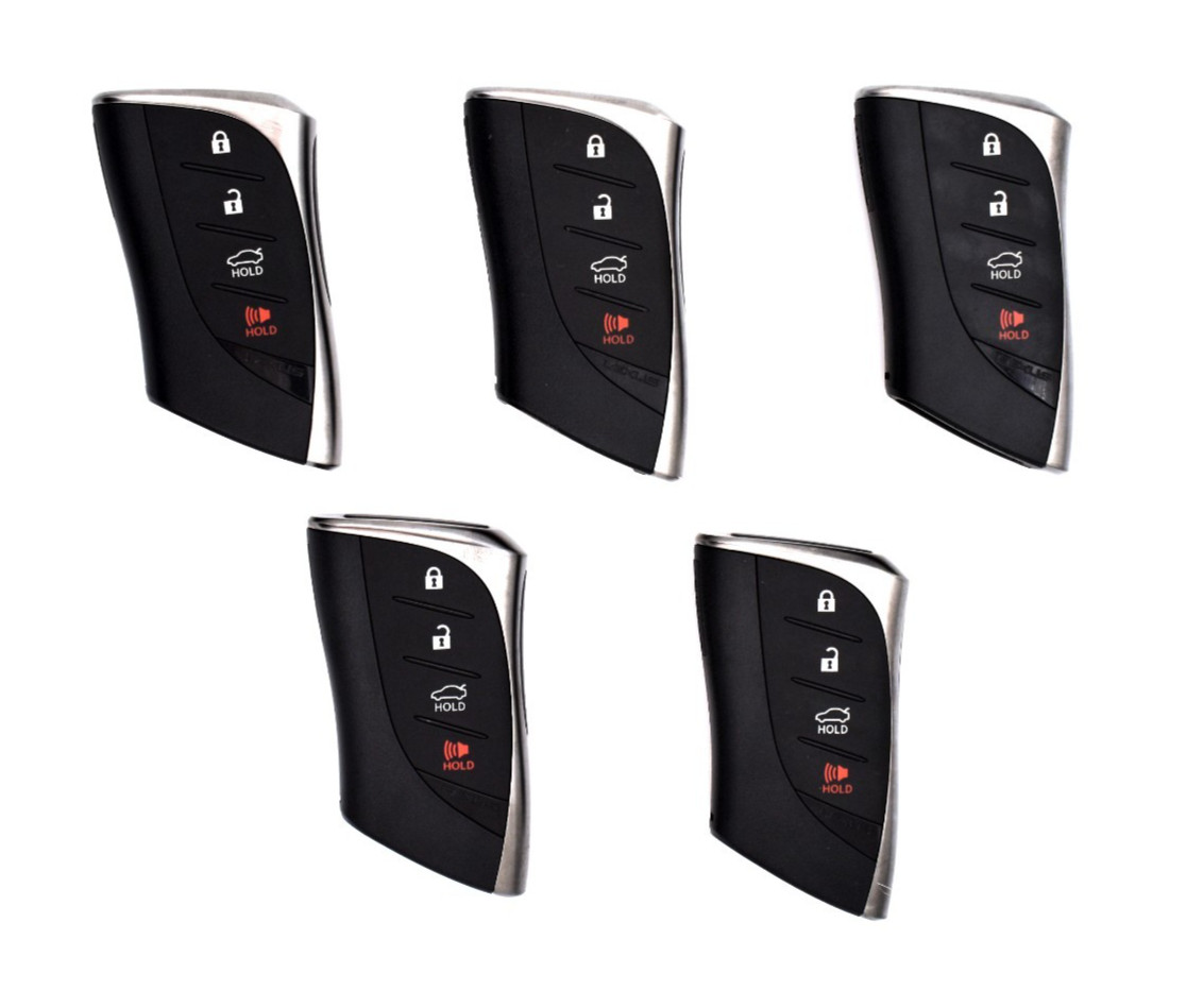 OEM Locksmith Lot of 5 Lexus Remote Smart Key Fob Fobs HYQ14FBZ P4 Reads AA Chip