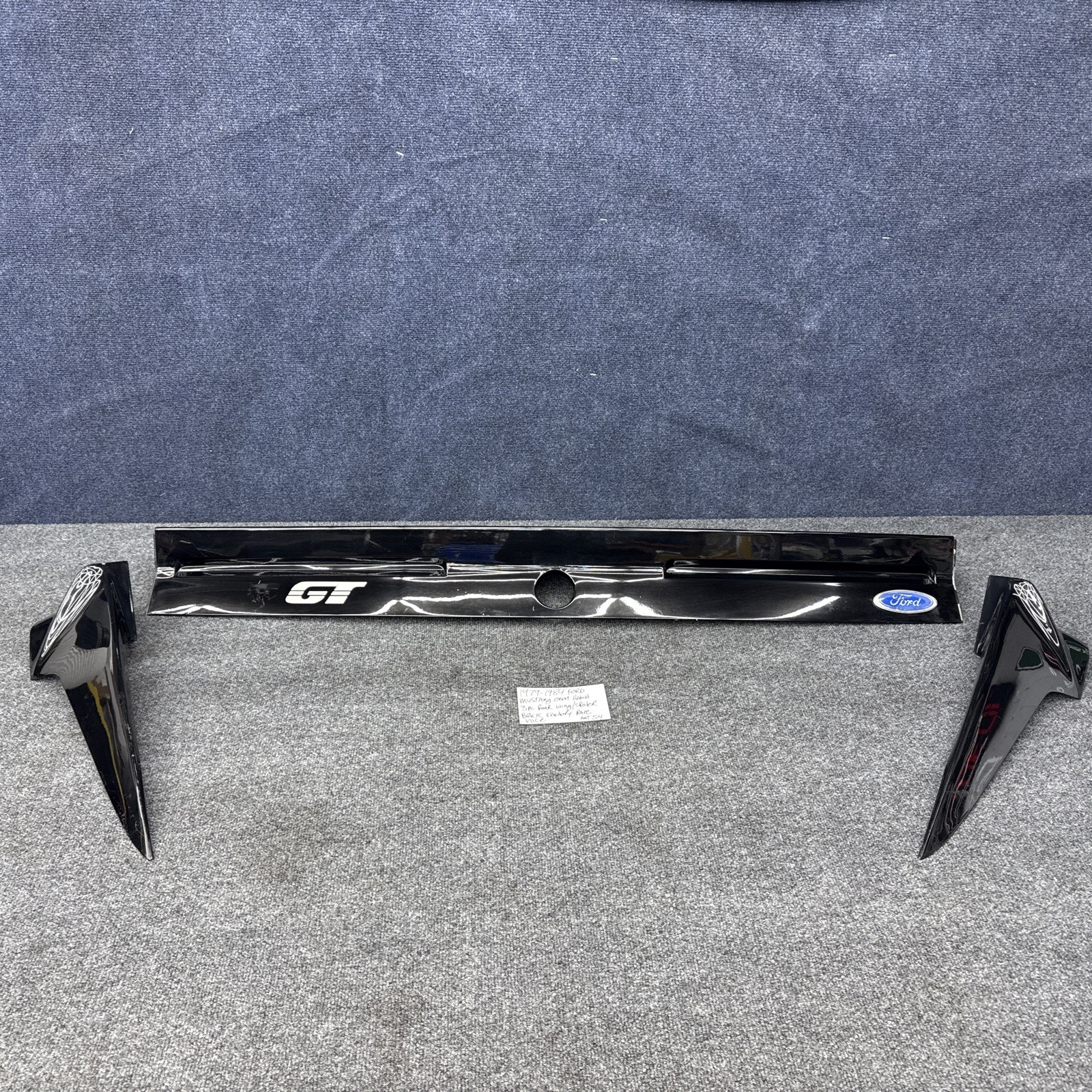 1979-1984 FORD MUSTANG Gt HATCH BACK REAR SPOILER GT WING OEM 3pc Cobra Pace 1979-1984 FORD MUSTANG Gt HATCH BACK REAR SPOILER GT WING OEM 3pc Cobra Pace
