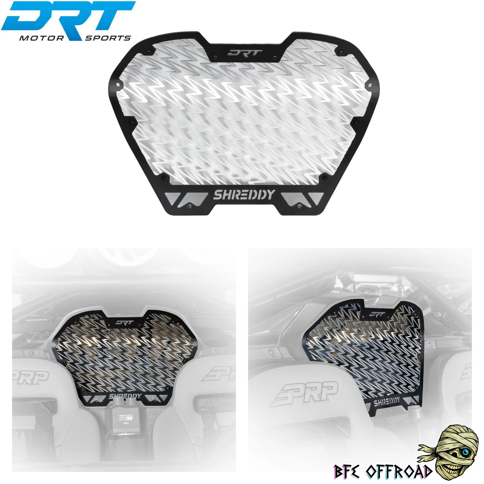 DRT SHREDDY Aluminum Air Intake Vent Grill Insert Black CAN-AM MAVERICK R 2024+