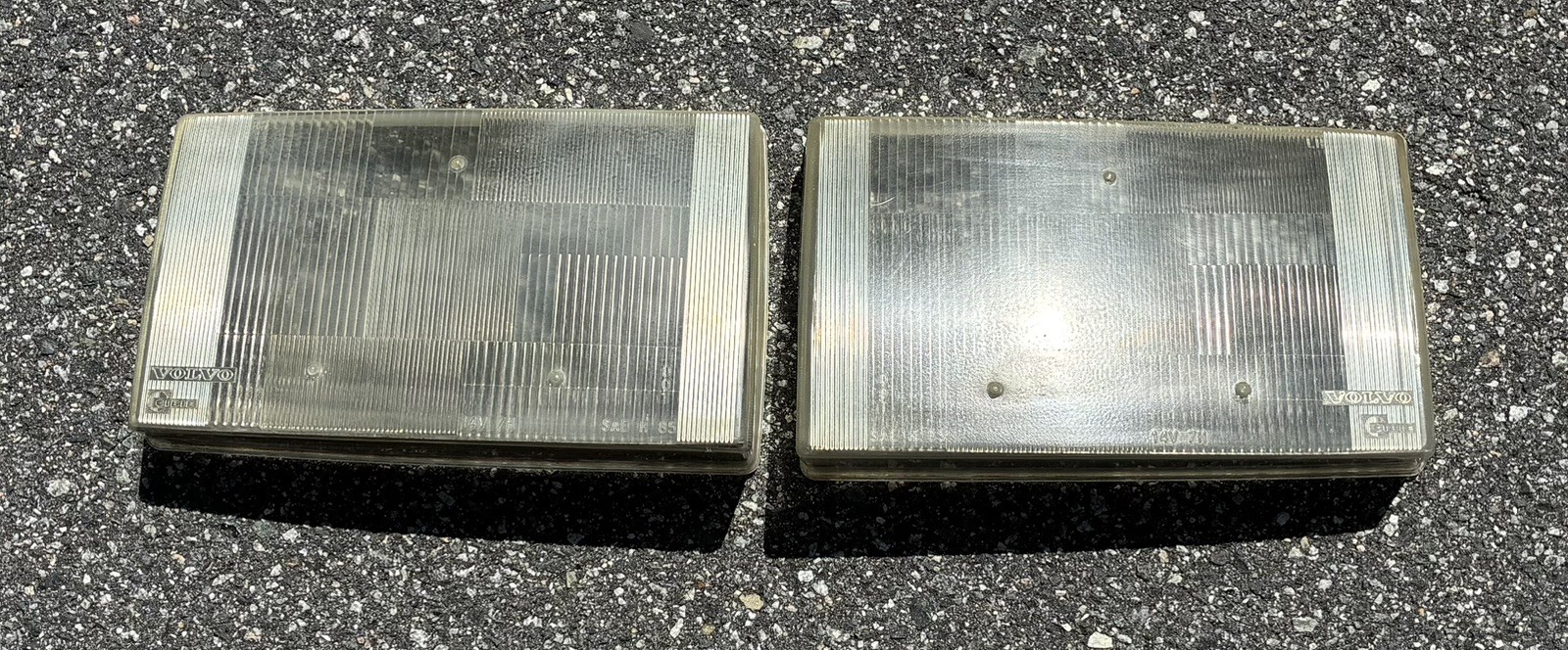 Original Volvo 240 “Cibie” Headlight Lens - Pair Original Volvo 240 “Cibie” Headlight Lens - Pair