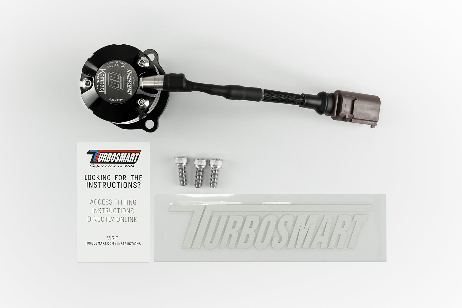 Turbosmart Kompact EM Plumb Back Valve (NoNoise) fits VW MK5/6/7Audi RS3/4/5/6/7 Turbosmart Kompact EM Plumb Back Valve (NoNoise) fits VW MK5/6/7Audi RS3/4/5/6/7