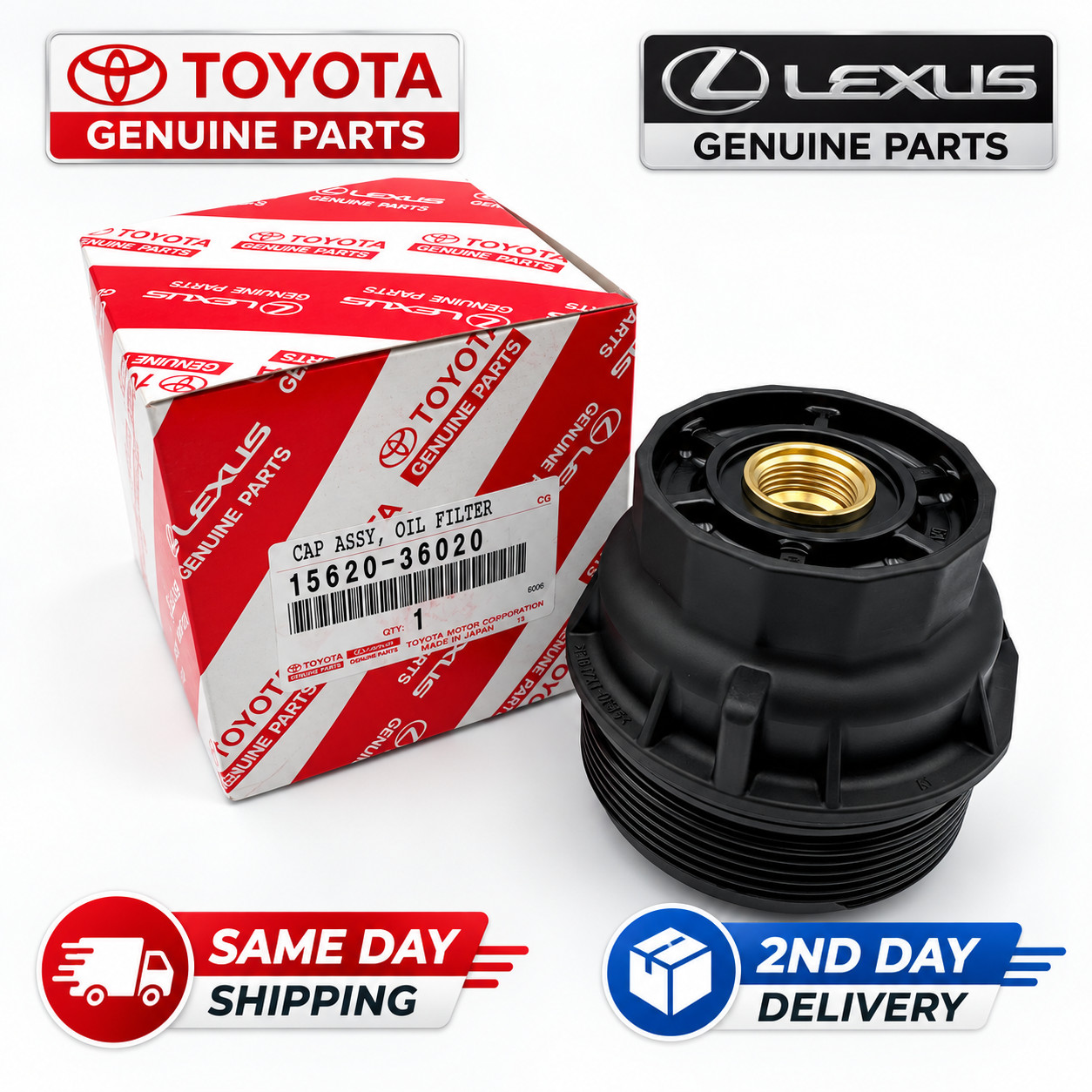 GENUINE TOYOTA LEXUS OEM Oil Filter Housing Cap Holder 15620-31060