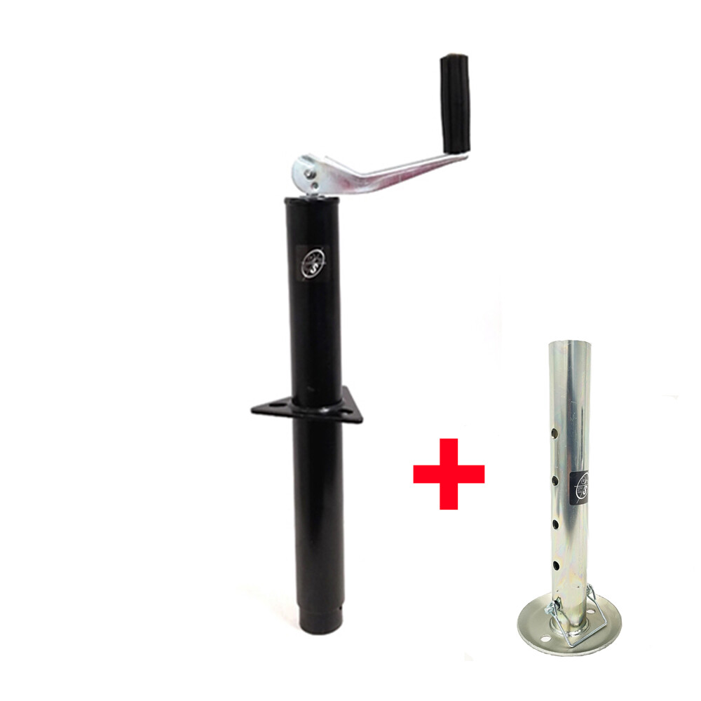 5,000 lbs Top wind A-frame Trailer Jack w/ Zinc Adjustable Drop Leg