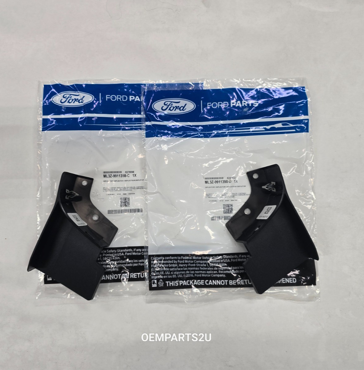 New 21-26 Ford F150 Mud Flap Splash Guards FRONT OF DRIVER & PASSENGER REAR Tire