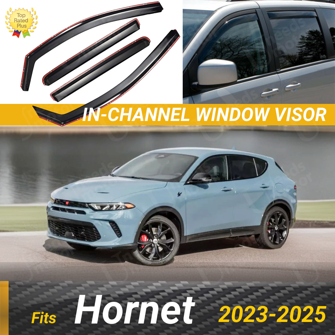 Fits Dodge Hornet 2023-2025 In-Channel Window Visors Sun Guards Shade Deflector Fits Dodge Hornet 2023-2025 In-Channel Window Visors Sun Guards Shade Deflector