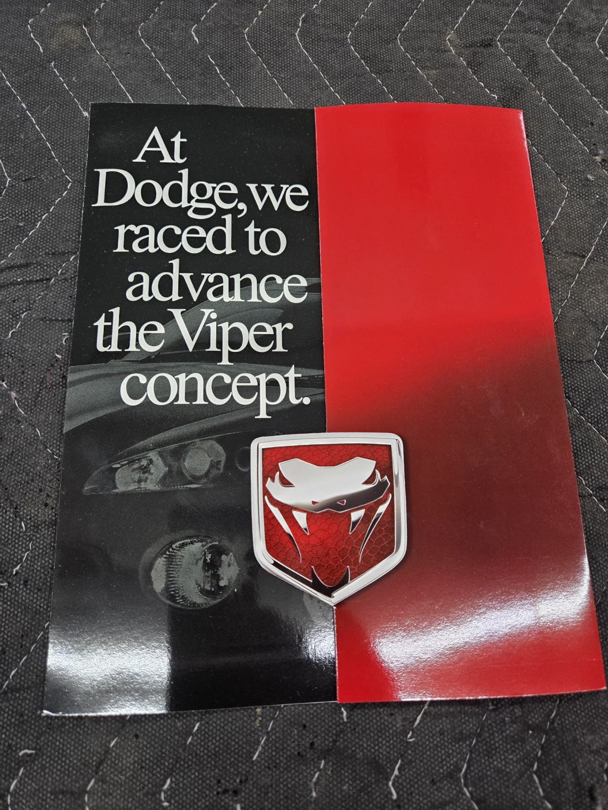 1999 Dodge Viper GTSR GTS R Concept Auto Show Sales Brochure Literature 1999 Dodge Viper GTSR GTS R Concept Auto Show Sales Brochure Literature