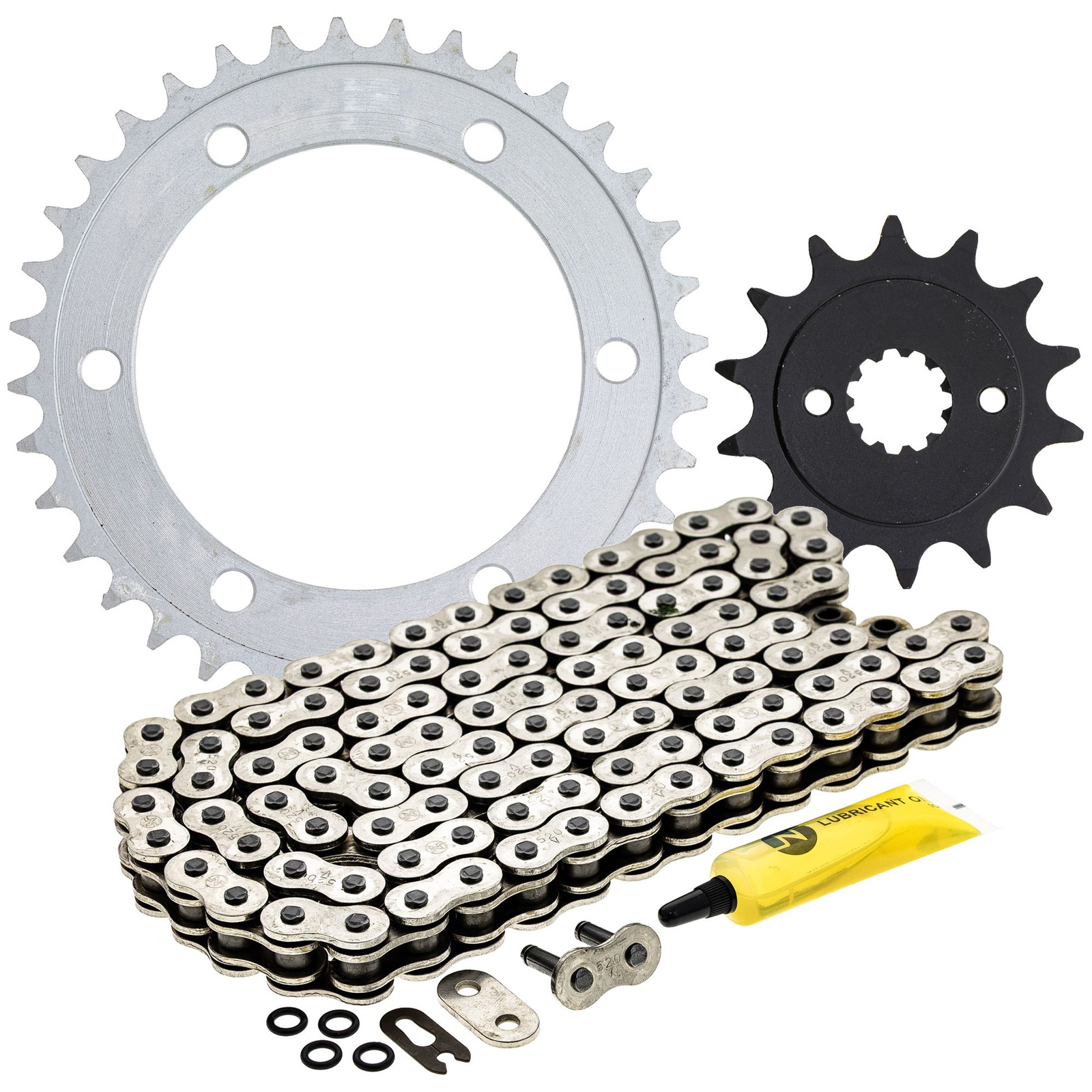 Sprocket Chain Set for Honda CBR300R CB300F 14/36 Tooth 520 O-Ring Rear Front