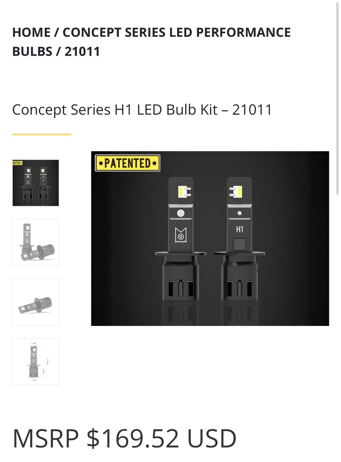 Arc Lighting Tiny Monster 21011 Concept Series Led Performance Bulb Kit (H1) Arc Lighting Tiny Monster 21011 Concept Series Led Performance Bulb Kit (H1)