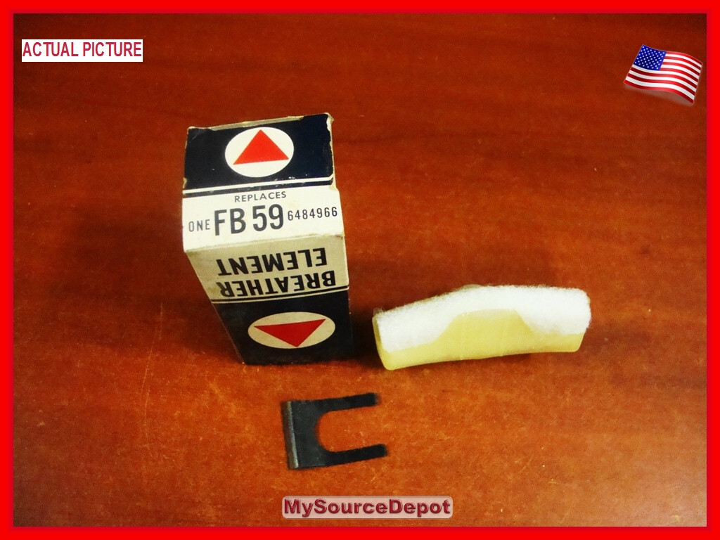 FB59 GM AC OE Crankcase Breather Element & Black Clip Vintage NOS made in USA FB59 GM AC OE Crankcase Breather Element & Black Clip Vintage NOS made in USA