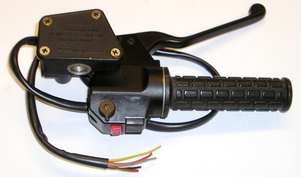 NOS MAG-146 genuine Magura 283 throttle and brake assy for Moto Guzzi w/wiring NOS MAG-146 genuine Magura 283 throttle and brake assy for Moto Guzzi w/wiring