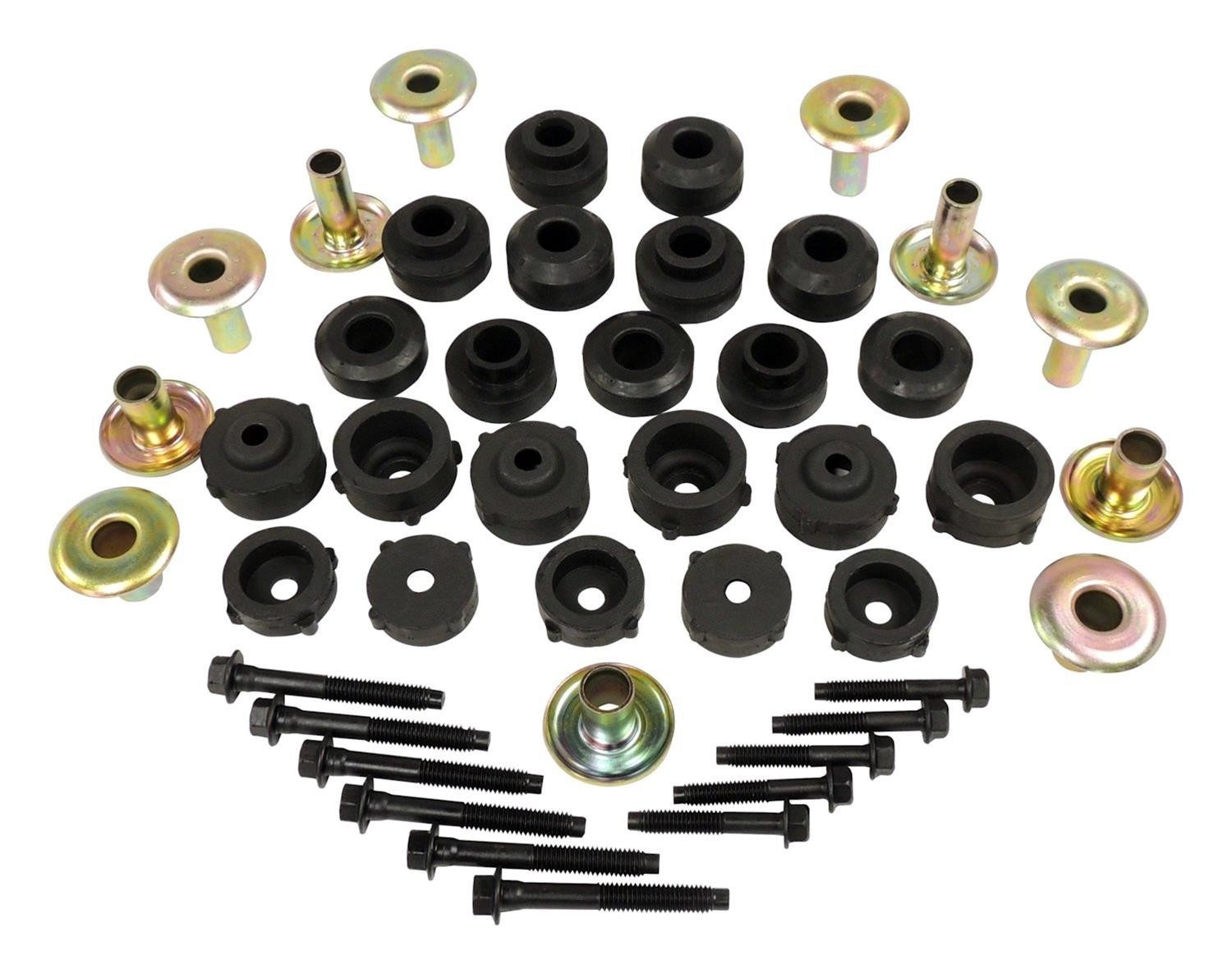 Crown Auto Master Body Mount Retainer & Bolt Kit for 1997-2006 Jeep Wrangler TJ