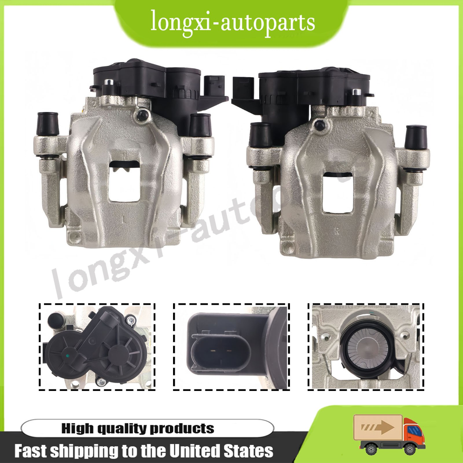 NEW Pair of ATE Rear Left&Right Disc Brake Caliper For 2016-2026 Volvo XC90 XC60 NEW Pair of ATE Rear Left&Right Disc Brake Caliper For 2016-2026 Volvo XC90 XC60