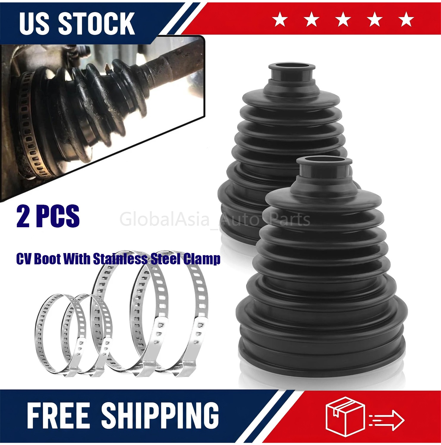 Universal CV Axle Boot Repair Kit Split Constant Velocity Joint Boot Set with US