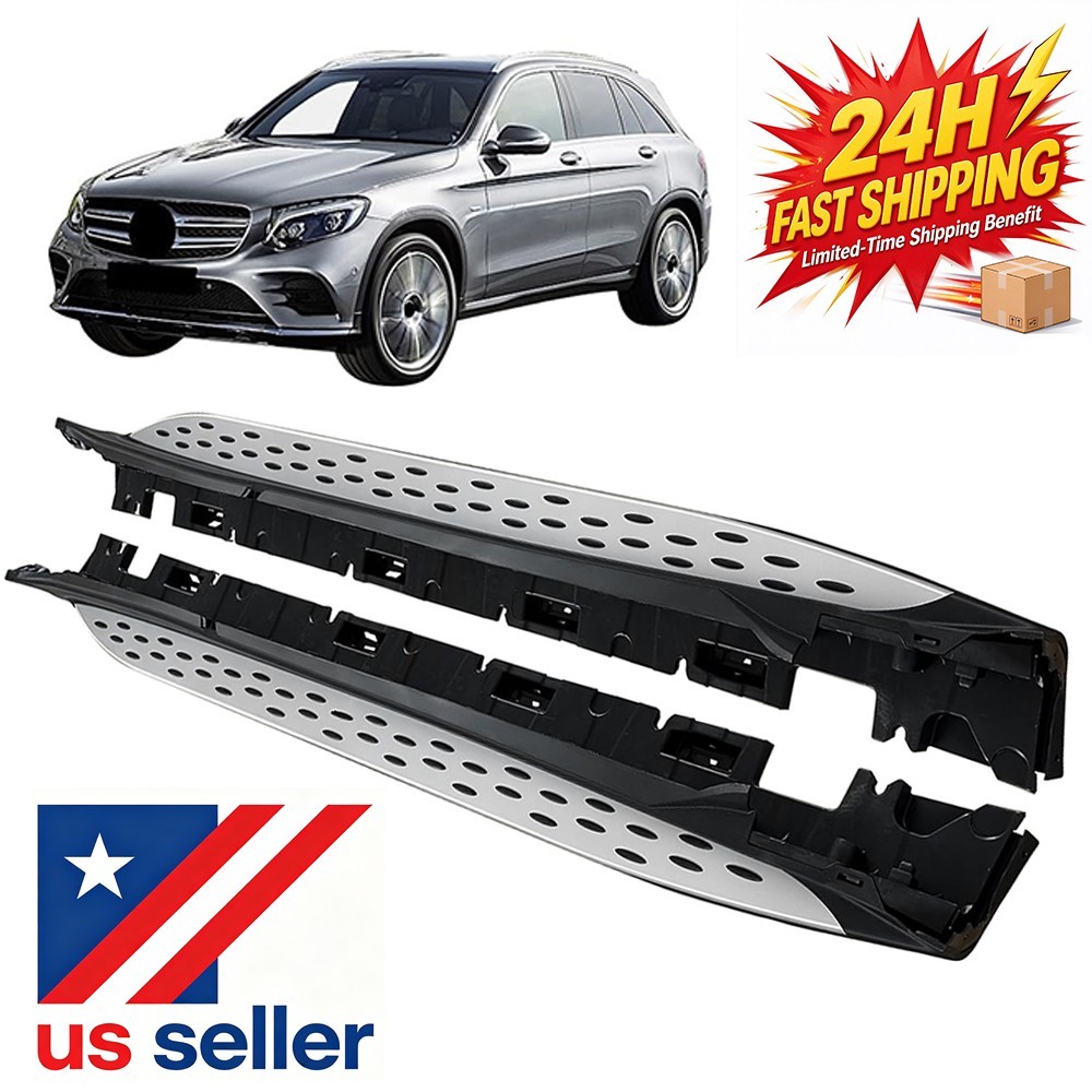 【US Stock】Running Board Fits for Mercedes Benz GLC300 X253 2016-2022 Side Steps