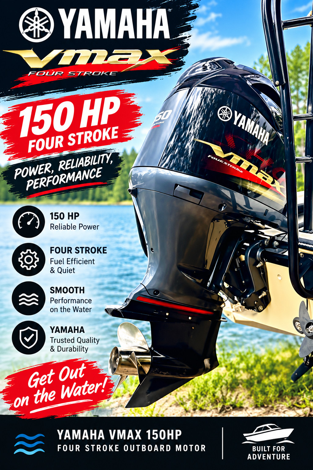 Yamaha vmax boat motor 1500 hp