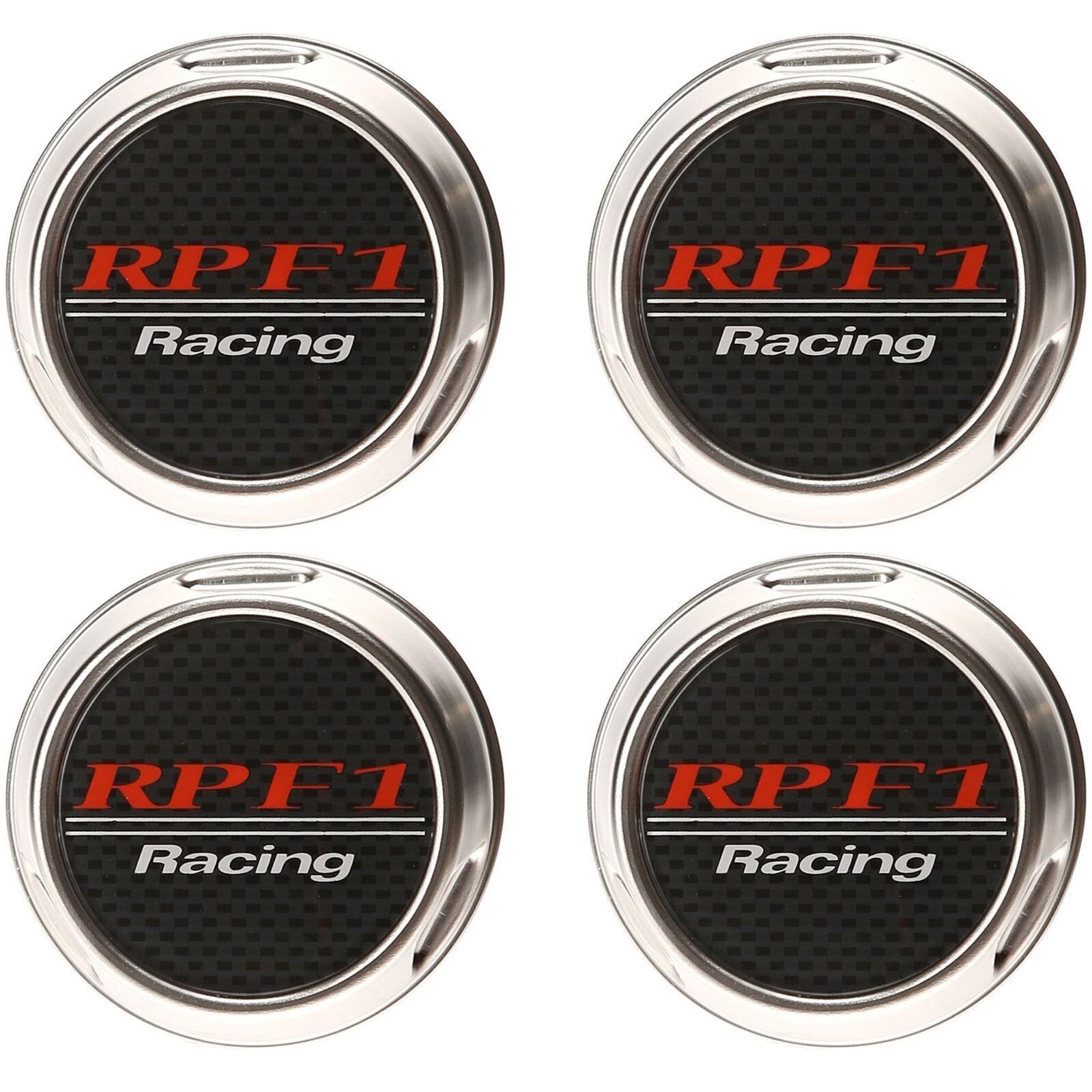 Enkei RPF1 16-18in. Silver Center Cap - Set of 4 Enkei RPF1 16-18in. Silver Center Cap - Set of 4
