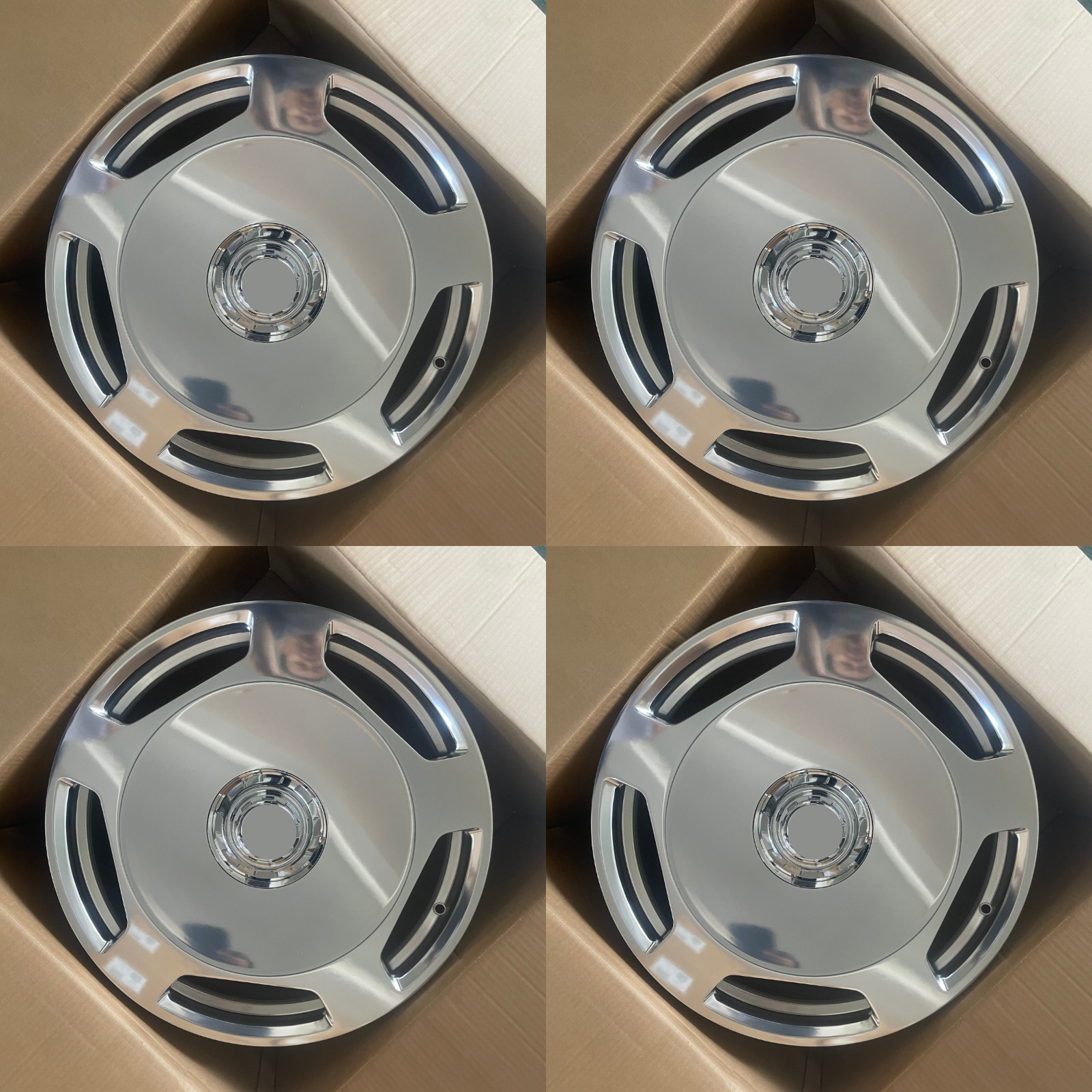 20X8.5 / 20X9.5 Polished Maybach Style Wheels 5x112 fits Mercedes Benz Set of 4