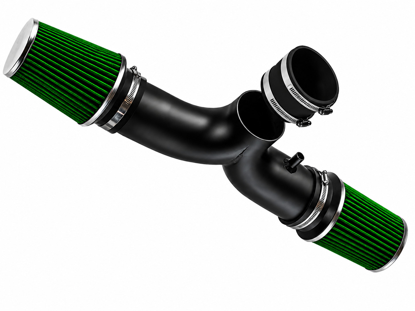 BCP RW GREEN 2001-2004 Corvette C5 5.7L V8 Dual Twin Ram Air Intake Kit+ Filter