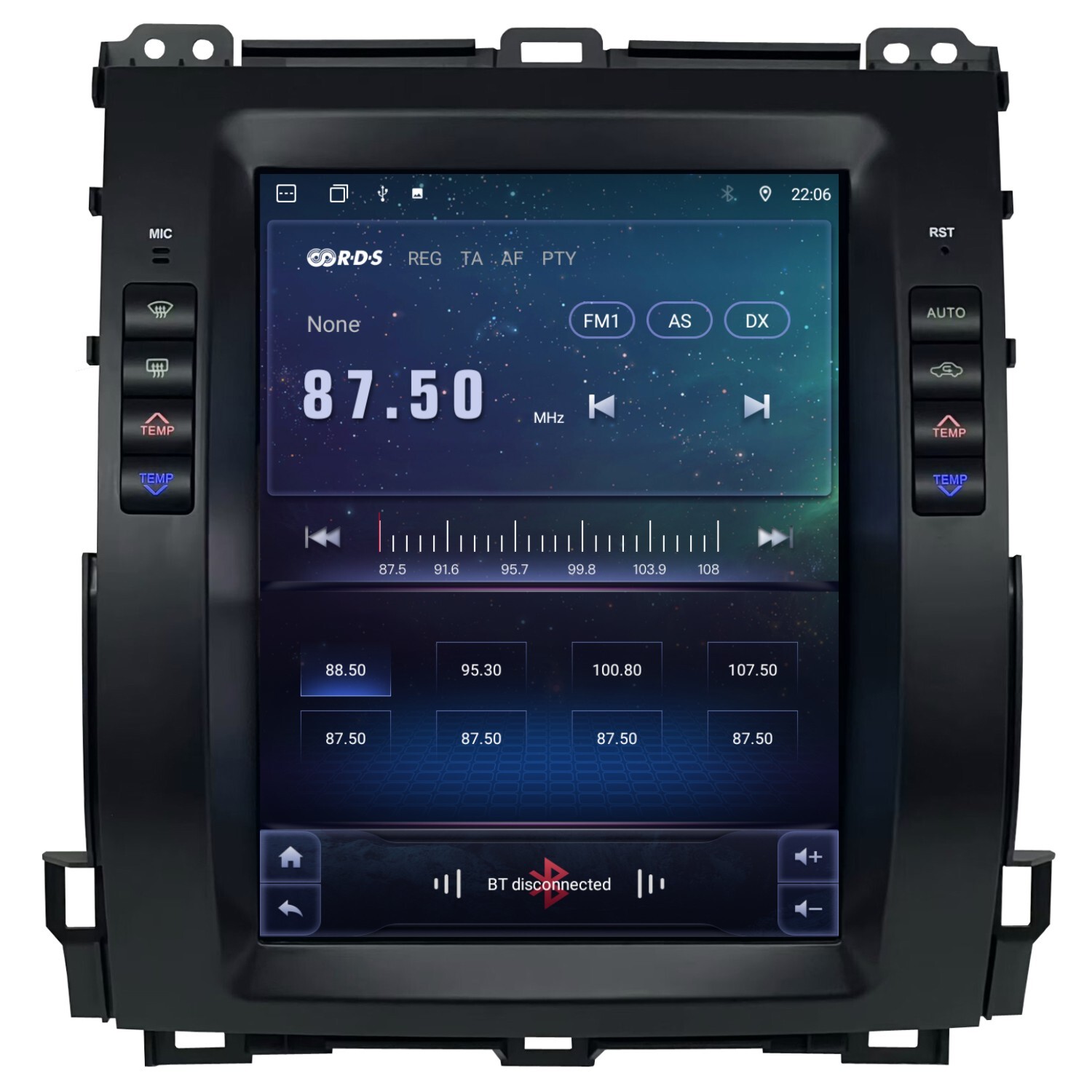 10.4“ Car Radio For Toyota Land Cruiser Prado 2002-2009 navigation Player Tesla
