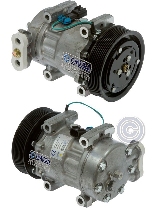 New Omega 20-04802-AM SD7H15 8 Grv 12 V Compressor Fits: Freightliner New Omega 20-04802-AM SD7H15 8 Grv 12 V Compressor Fits: Freightliner