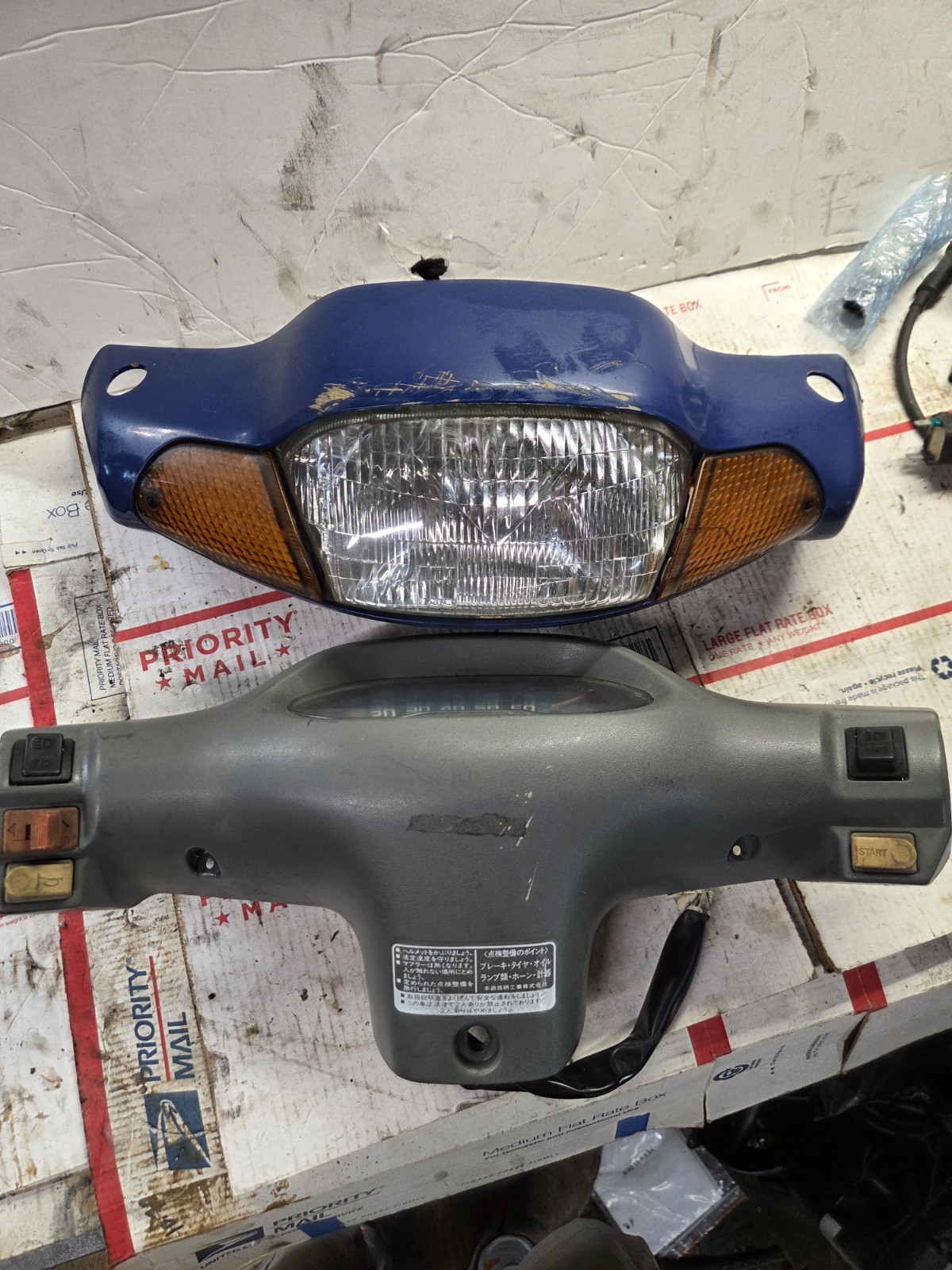 1988-2001 Honda Elite Jdm Tact Full Headset Assembly Af16 Af05