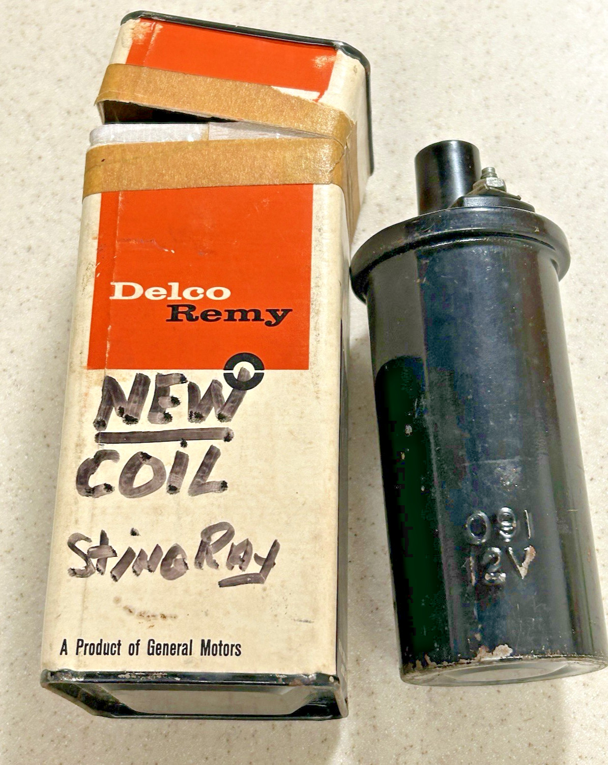 NOS 57-58-59-60-61-62 Corvette Chevy 409 #1115091 Delco Remy 091 Ignition Coil NOS 57-58-59-60-61-62 Corvette Chevy 409 #1115091 Delco Remy 091 Ignition Coil
