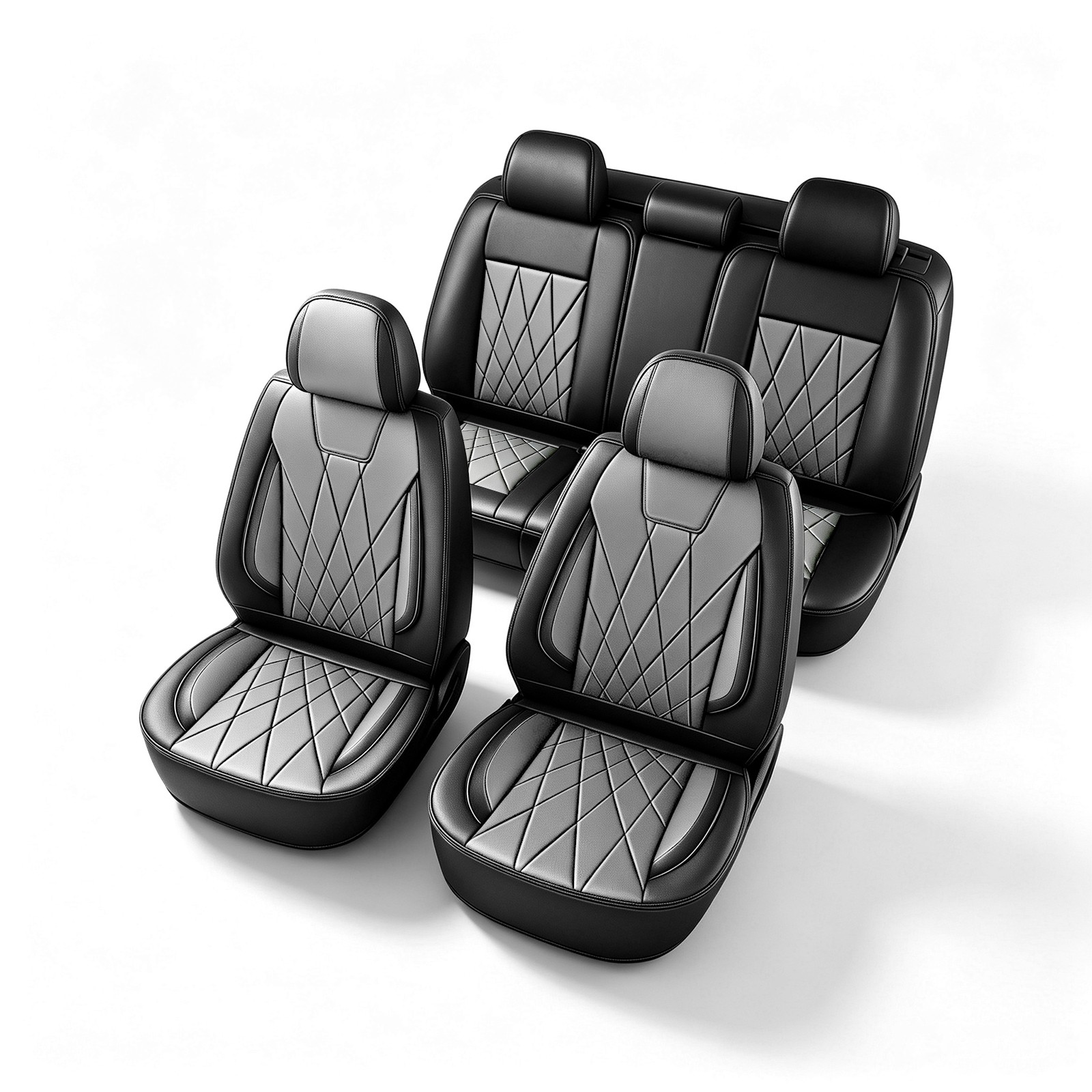 Car 5-Seat Covers Full Set Waterproof Faux Leather For Hyundai Tucson 2005-2026