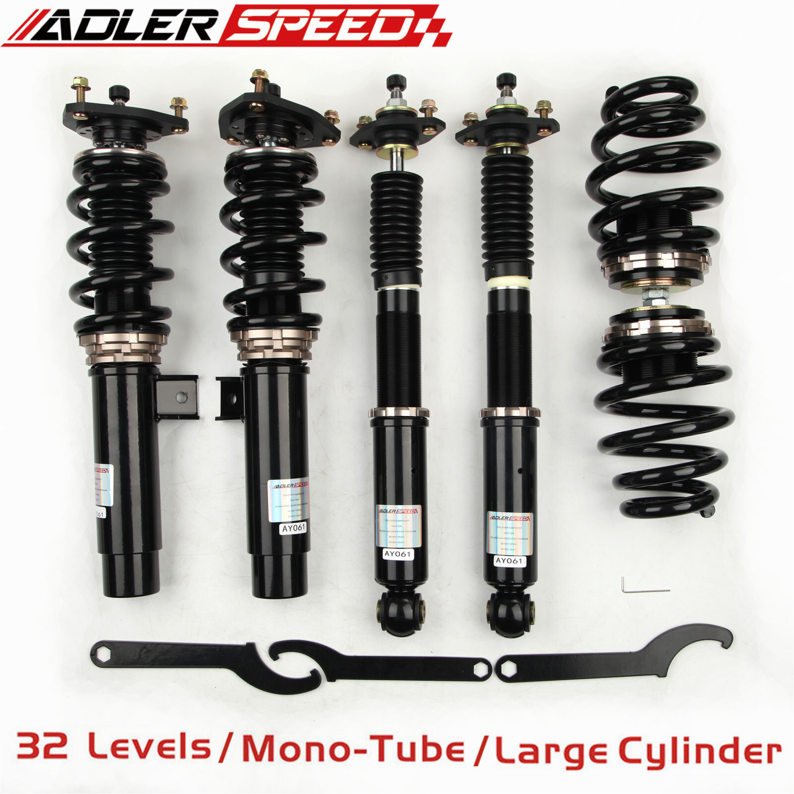 ADLERSPEED 32 Ways Coilovers Lowering Suspension for 99-05 BMW 3 Series E46 RWD