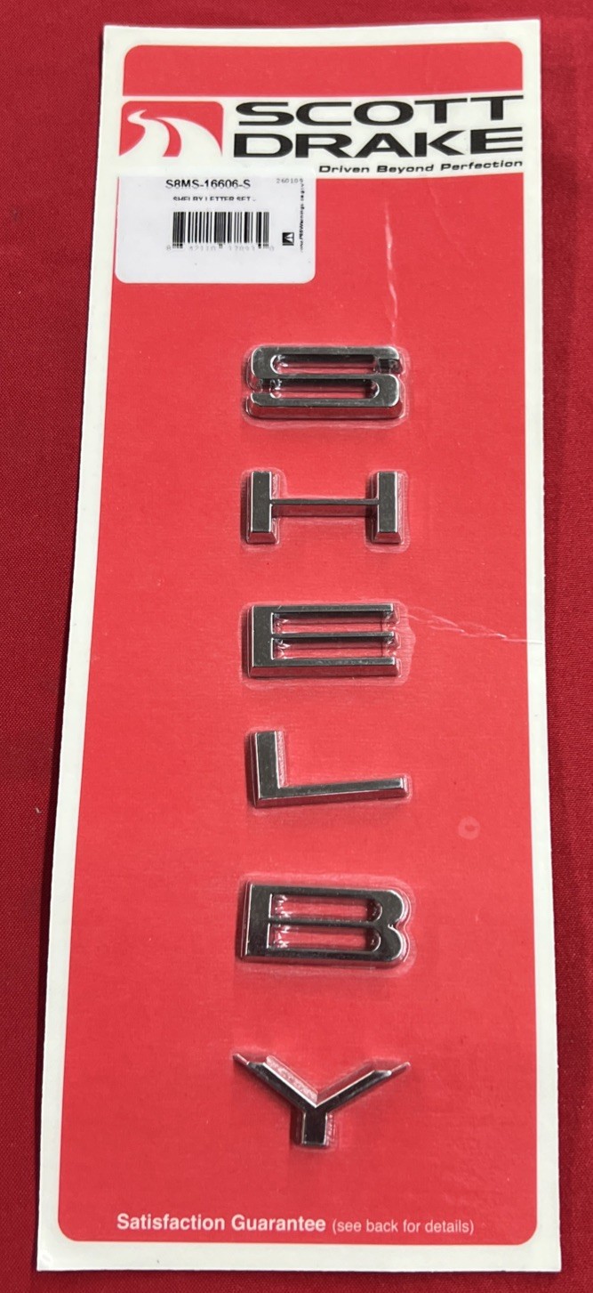Scott Drake S8MS-16606-S Shelby Emblem 68-70 Mustang Hi pod/Trunk Scott Drake S8MS-16606-S Shelby Emblem 68-70 Mustang Hi pod/Trunk