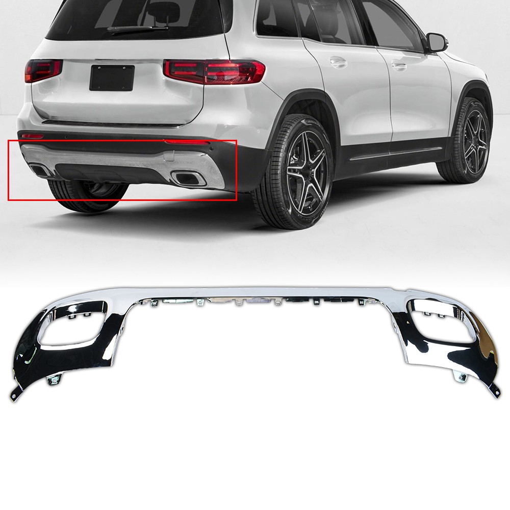 For 2020-2023 Mercedes-Benz GLB250 Rear Bumper Lower Chrome Valance 2478859000