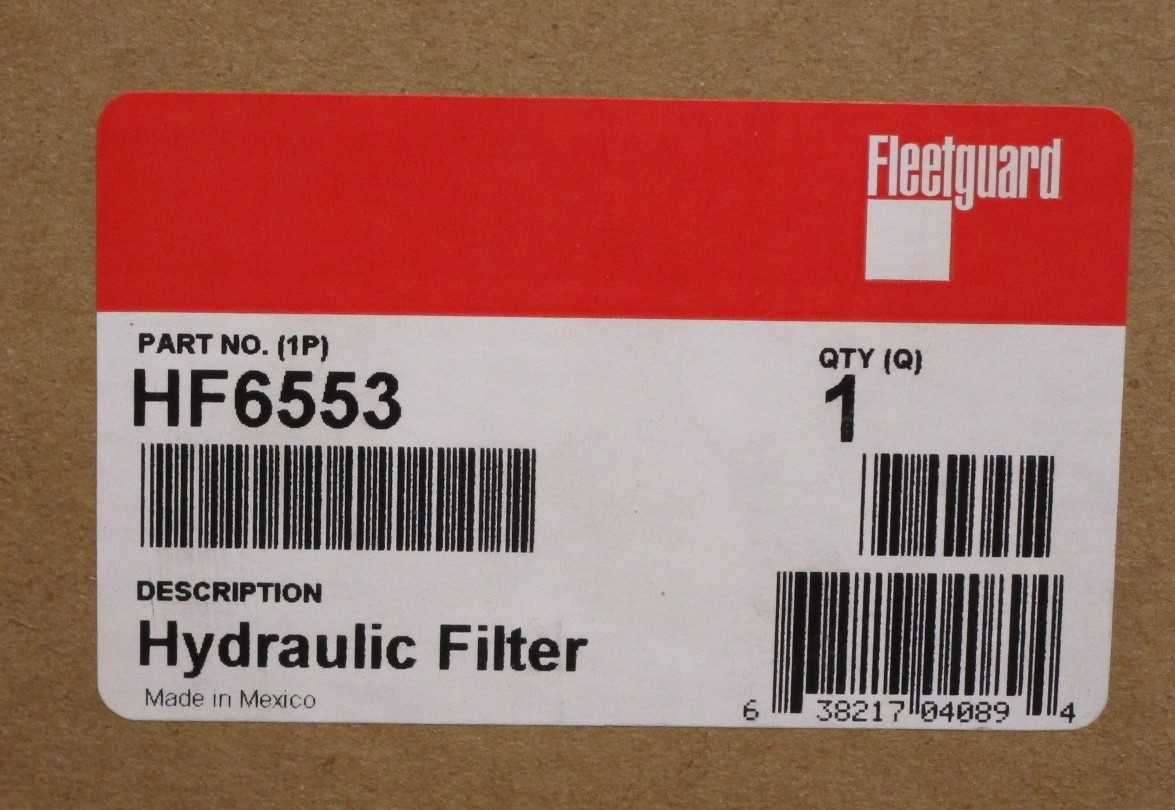 FLEETGUARD HF6553 Hydraulic Oil Filter GENUINE NEW