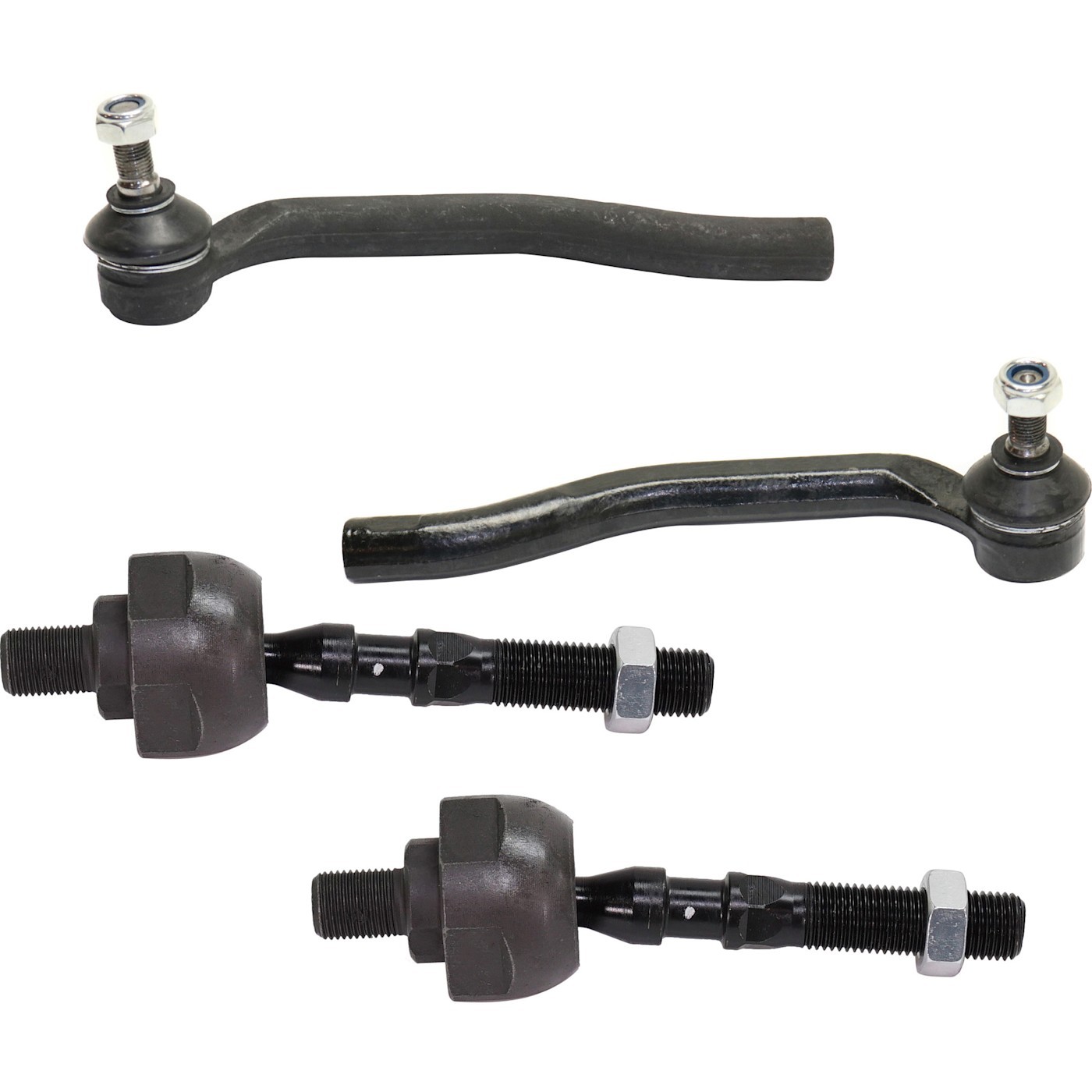 Tie Rod End Set For 1997-2001 Honda Prelude Front Left and Right Inner And Outer