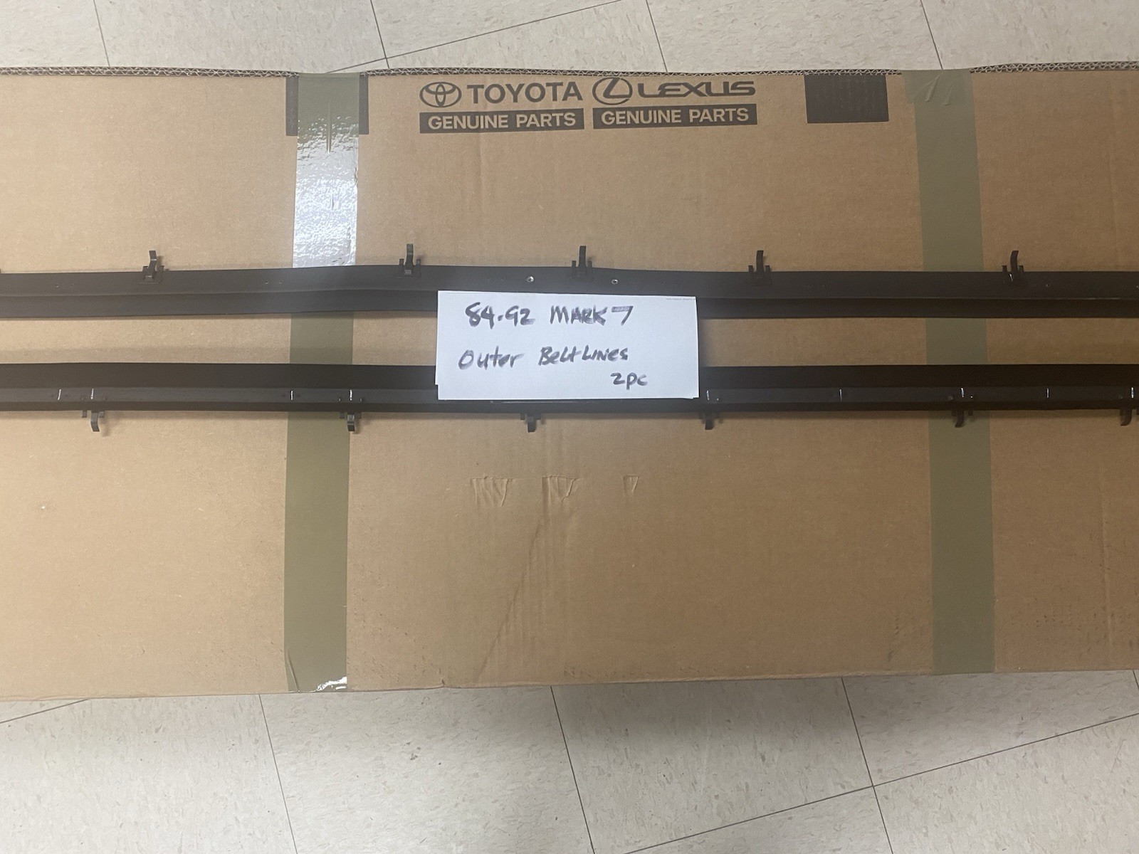 Lincoln Mark 7 Outer Beltline Weatherstripping Kit. 1984-1992 New Lincoln Mark 7 Outer Beltline Weatherstripping Kit. 1984-1992 New