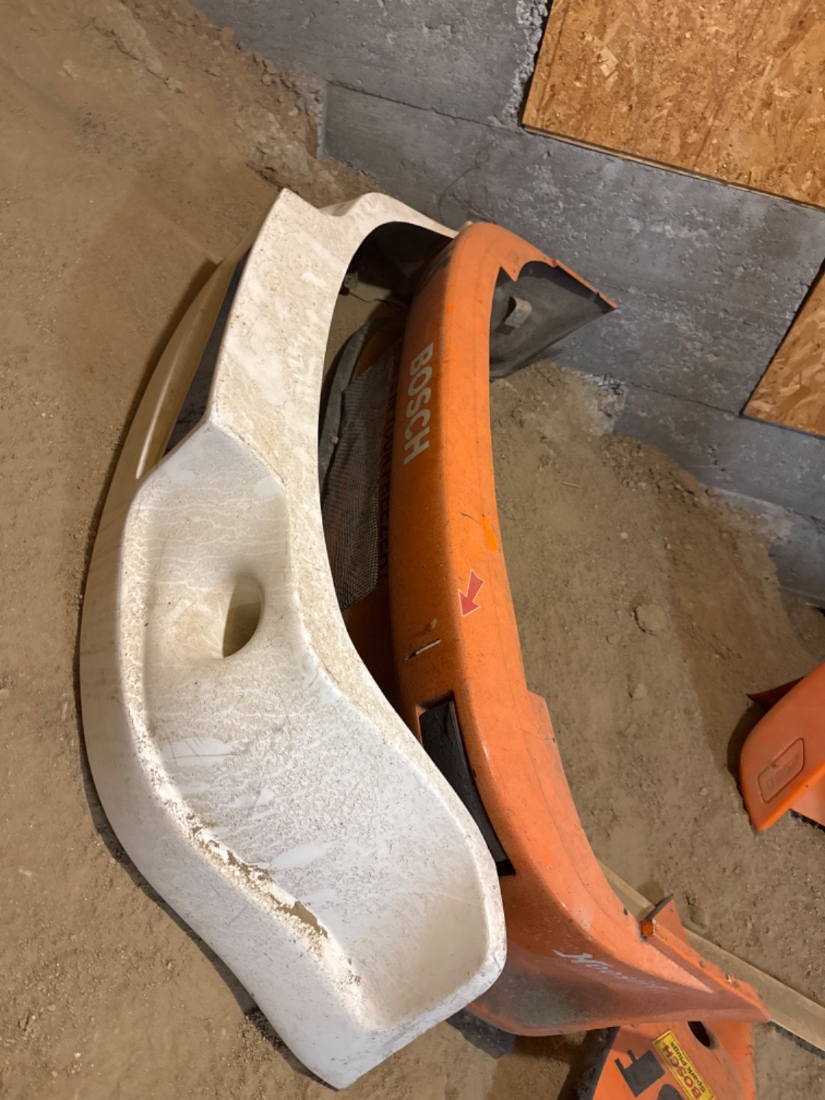 Porsche GT Race Car Front Bumper Fiberglass White Used Lightweight Porsche GT Race Car Front Bumper Fiberglass White Used Lightweight