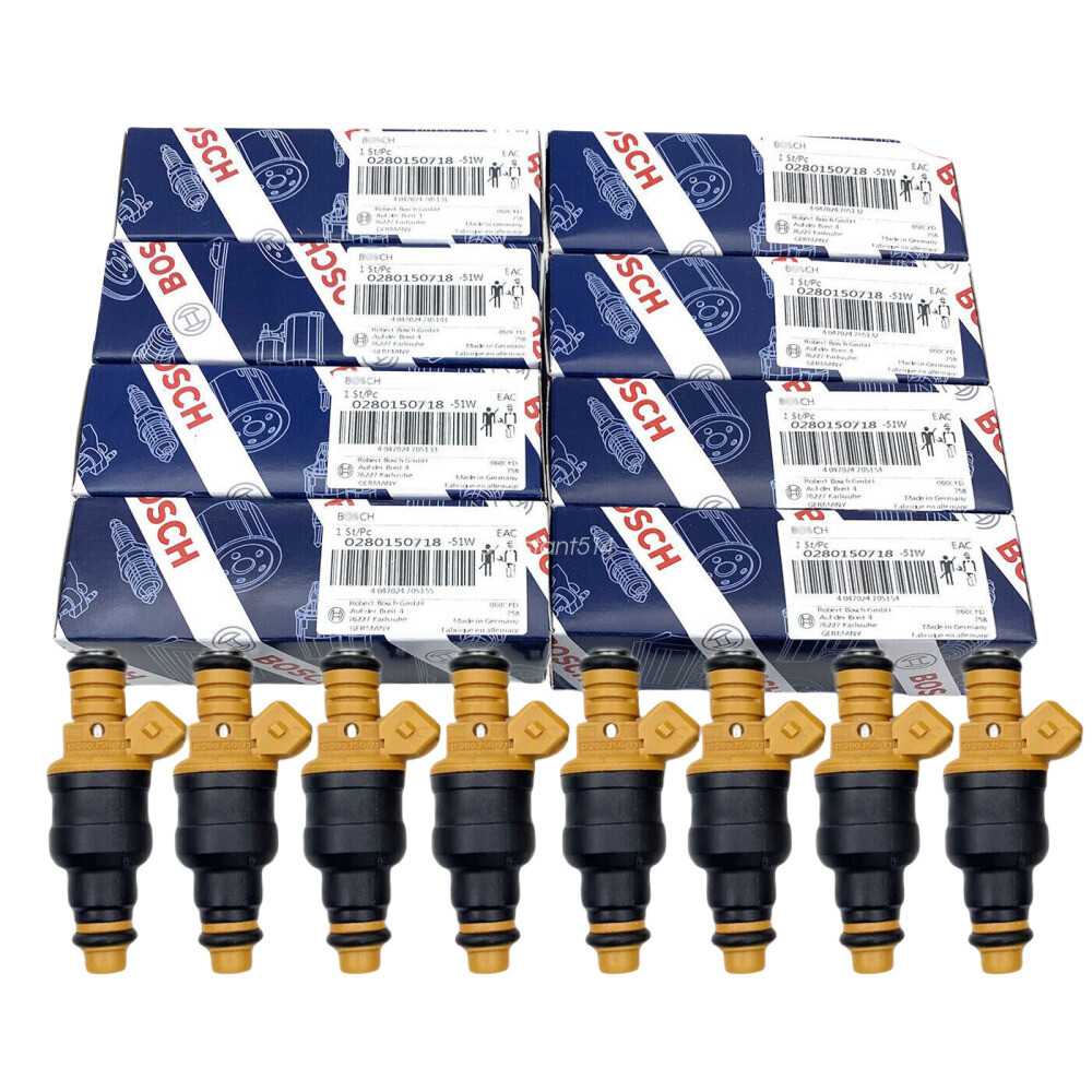 8X Original BOSCH OEM Upgrade Fuel Injectors For Ford F150 F250 F350 0280150718 8X Original BOSCH OEM Upgrade Fuel Injectors For Ford F150 F250 F350 0280150718